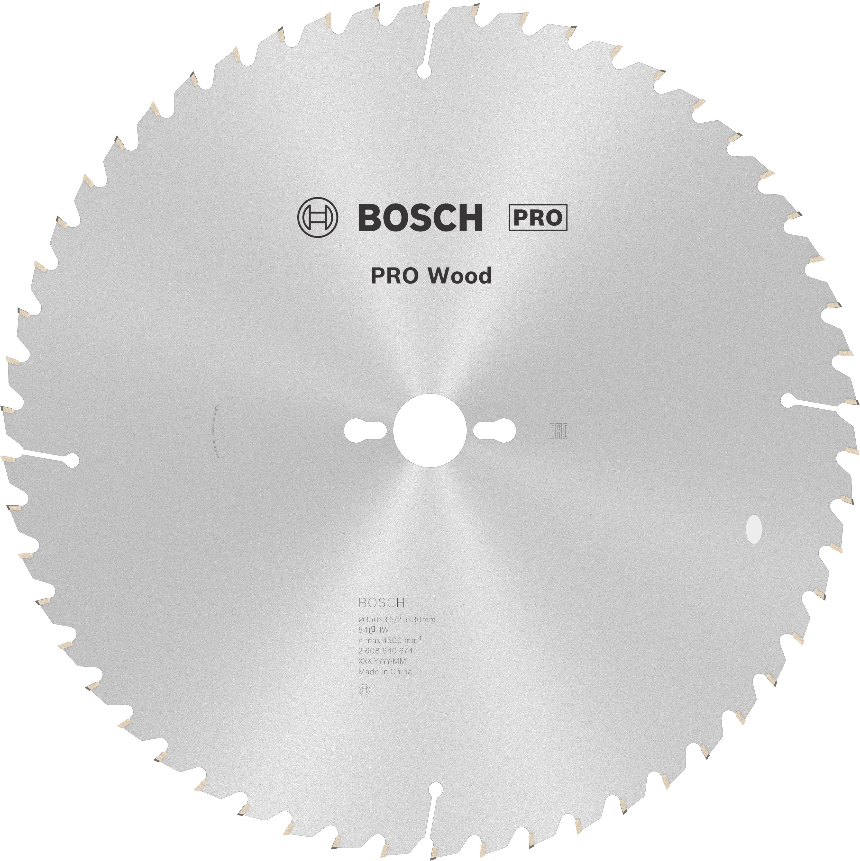 Bosch Accessoires Cirkelzaagblad Optiline Wood 350 x 30 x 3,5 mm, 54 1st - 2608640674