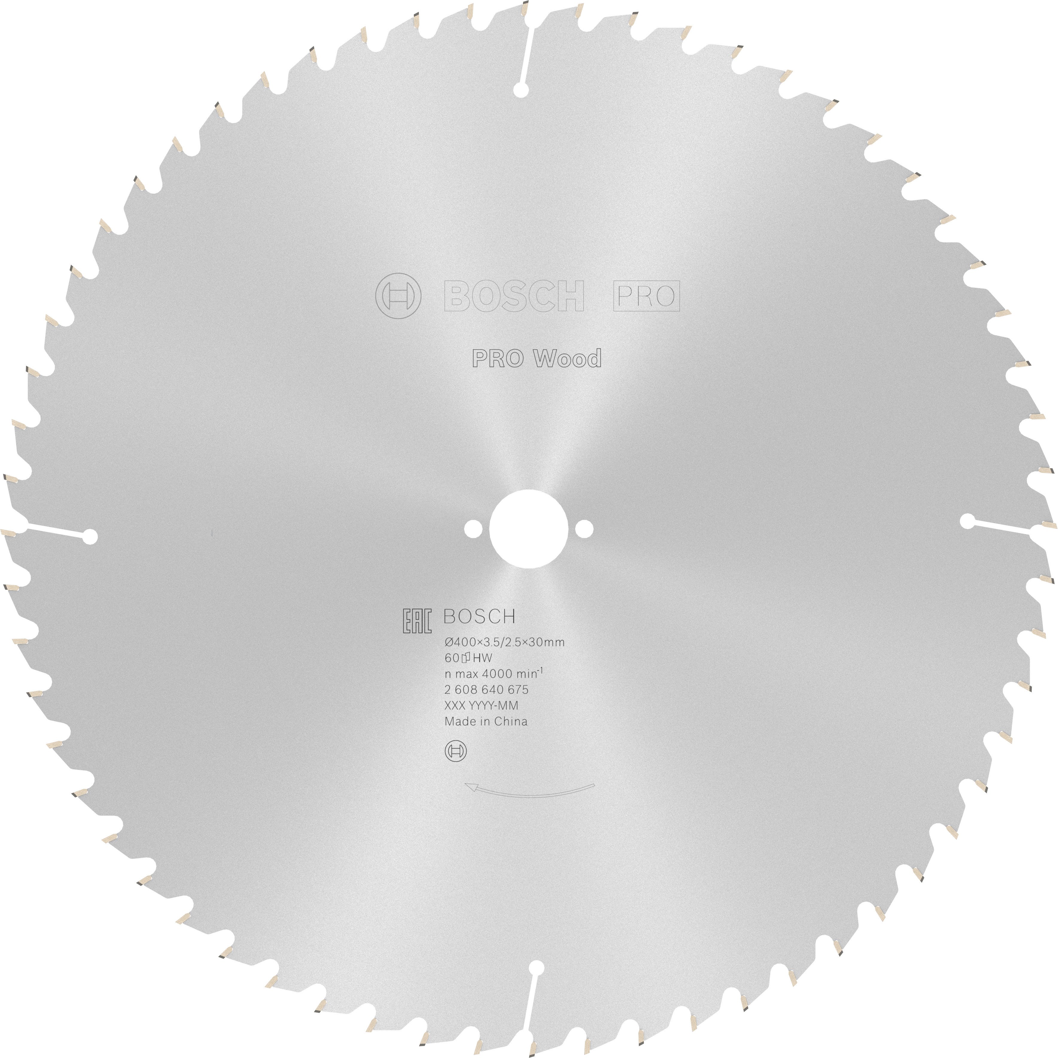 Bosch Accessoires Cirkelzaagblad Optiline Wood 400 x 30 x 3,5 mm, 60 1st - 2608640675
