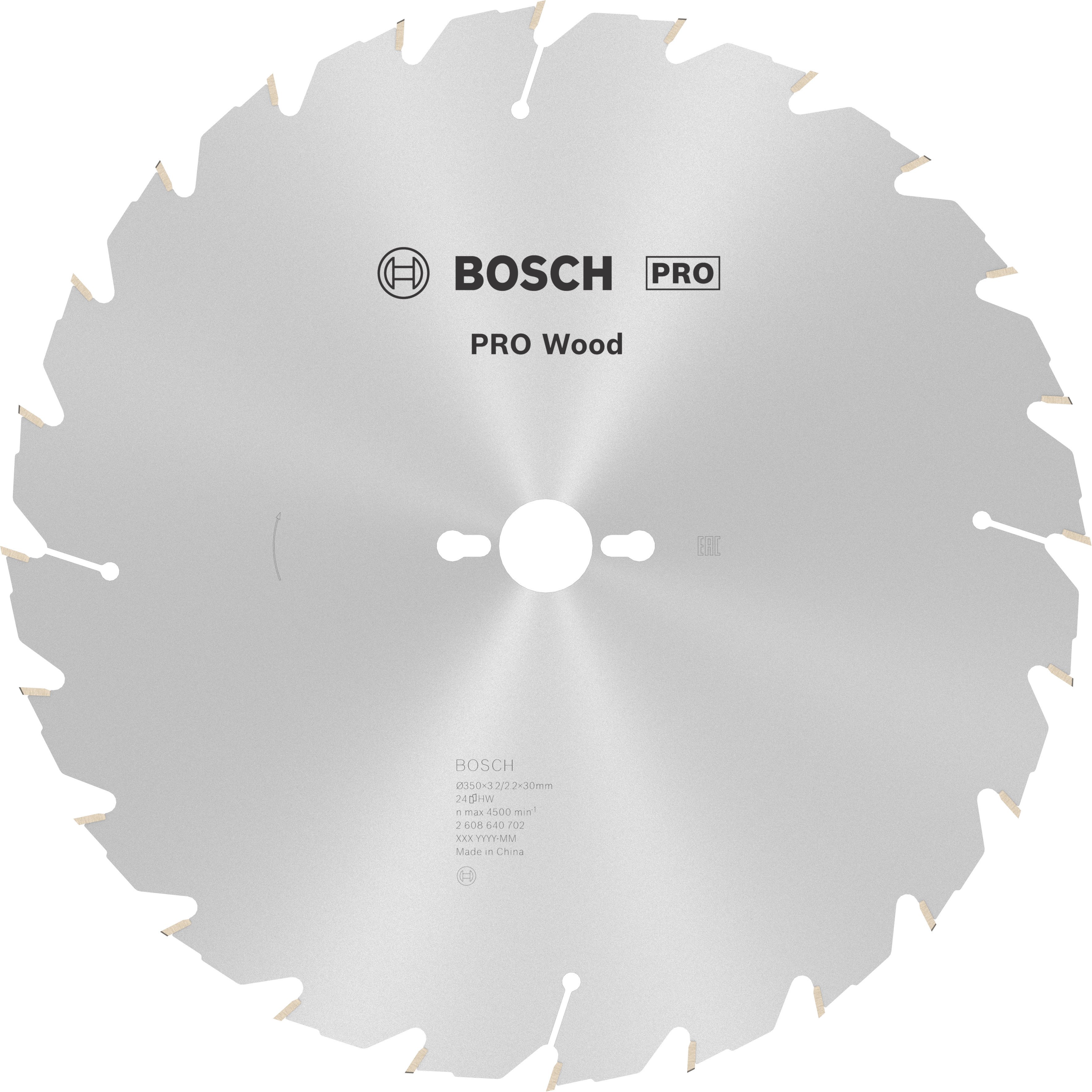 Bosch Accessoires Cirkelzaagblad Construct Wood 350 x 30 x 3,2 mm, 24 1st - 2608640702