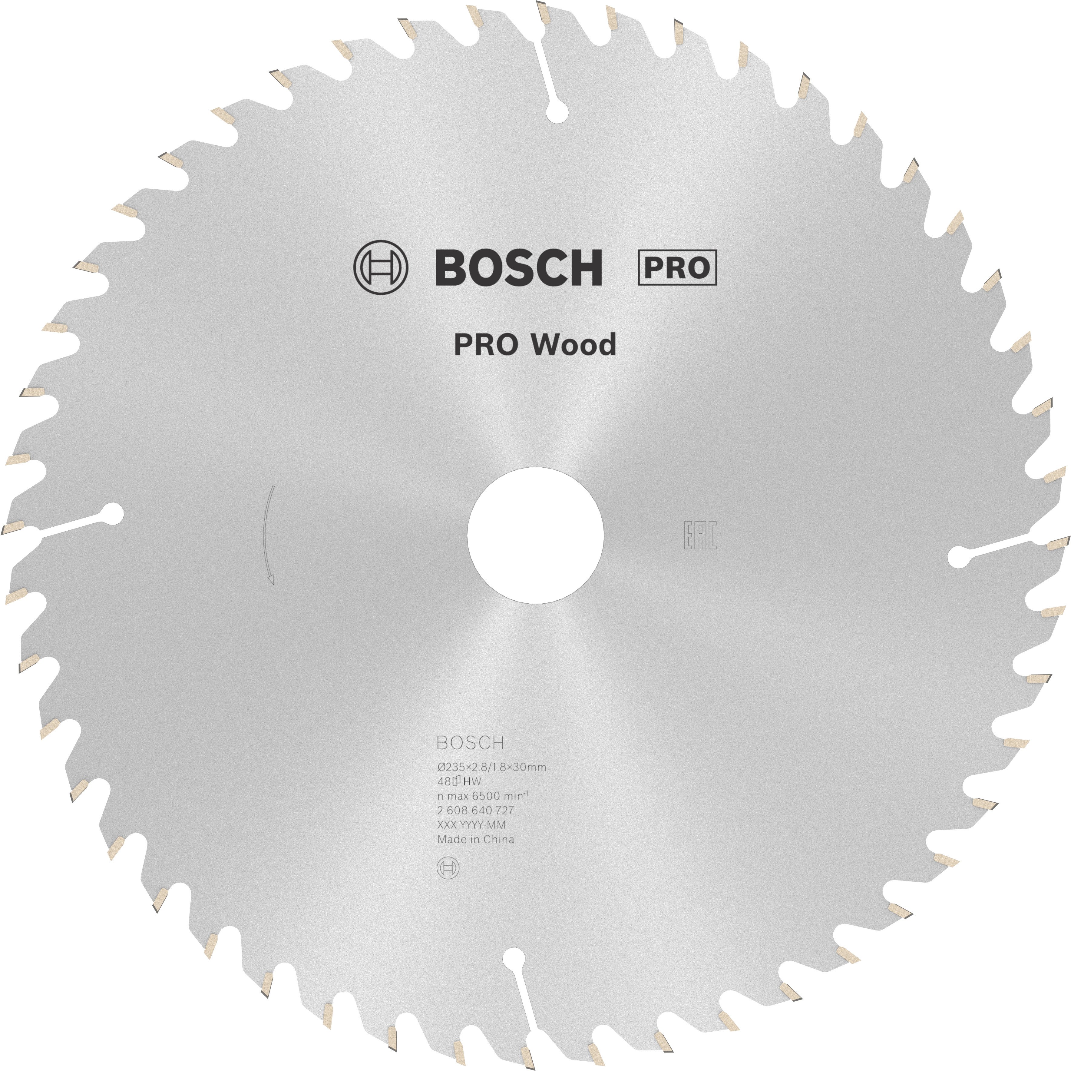 Bosch Accessoires Cirkelzaagblad Optiline Wood 235 x 30/25 x 2,8 mm, 48 1st - 2608640727