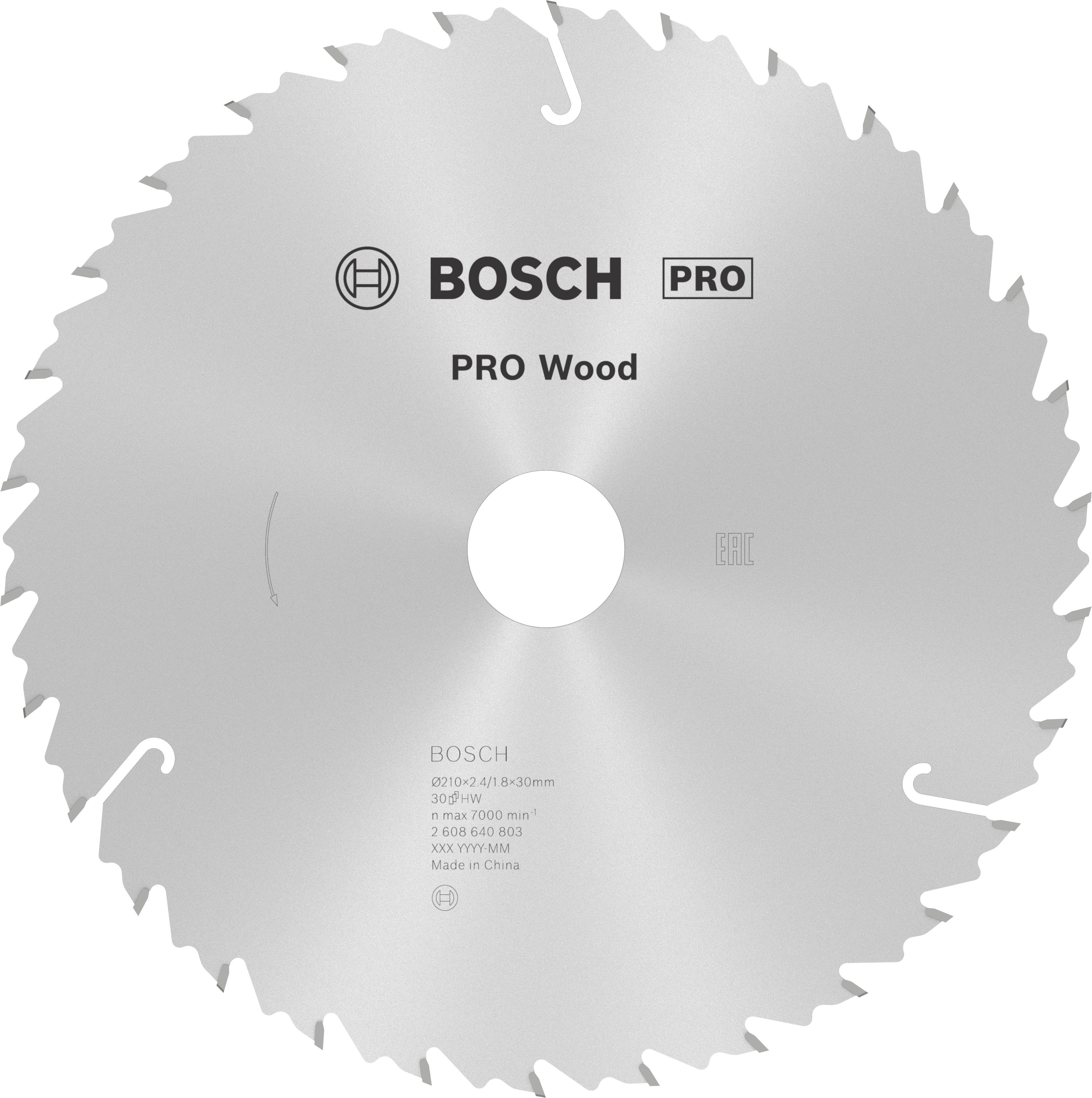 Bosch Accessoires Cirkelzaagblad Standard for Wood Speed 210 x 30 x 2,6 mm, 30 1st - 2608640803