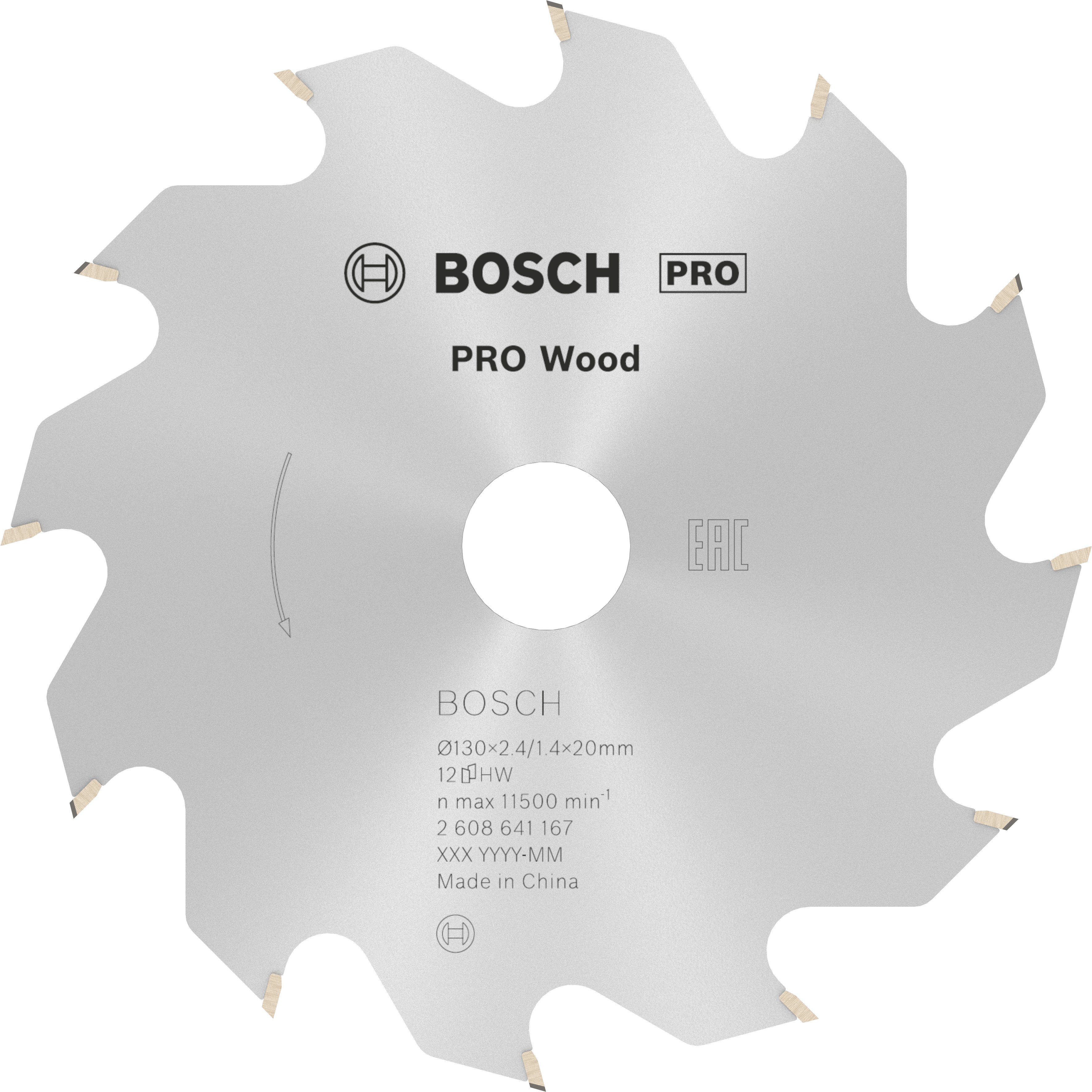Bosch Accessoires Cirkelzaagblad Optiline Wood 130 x 20/16 x 2,4 mm, 12 1st - 2608641167