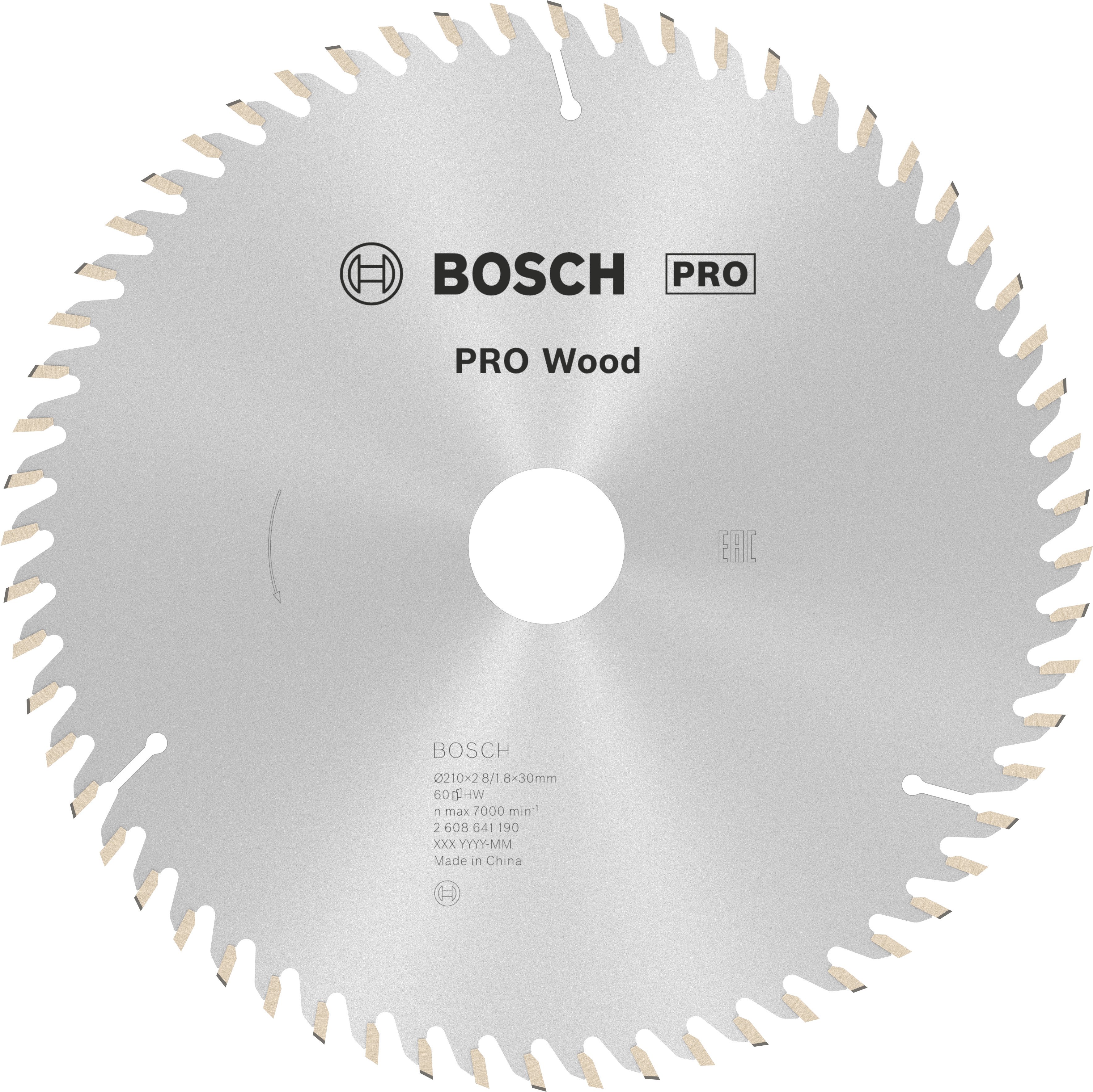 Bosch Accessoires Cirkelzaagblad Optiline Wood 210 x 30 x 2,8 mm, 60 1st - 2608641190