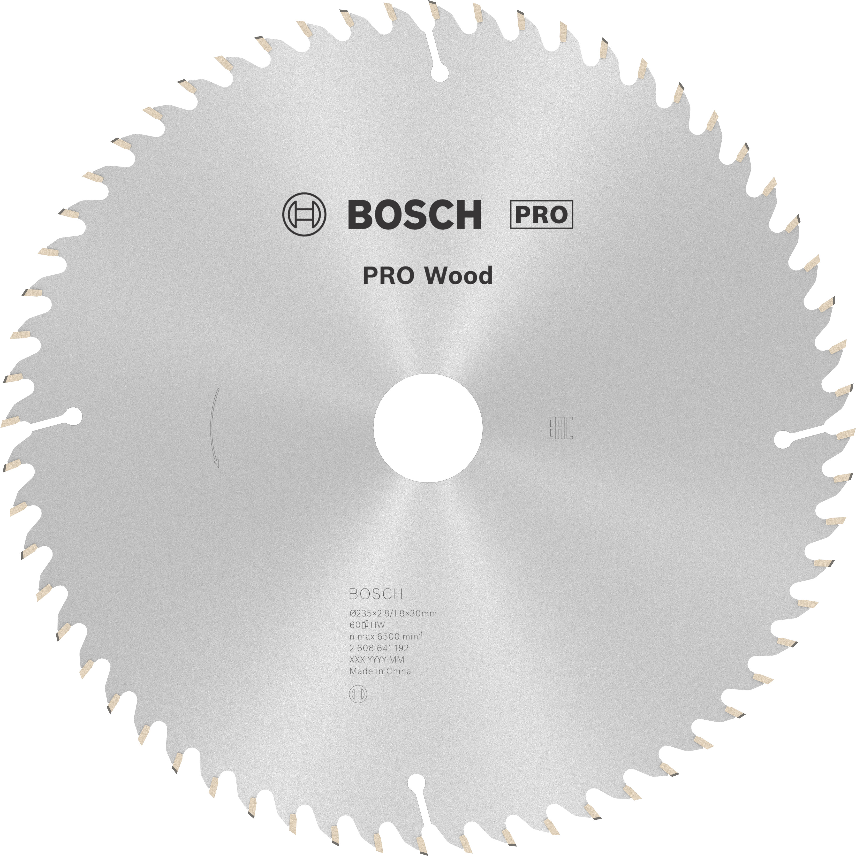 Bosch Accessoires Cirkelzaagblad Optiline Wood 235 x 30/25 x 2,8 mm, 60 1st - 2608641192
