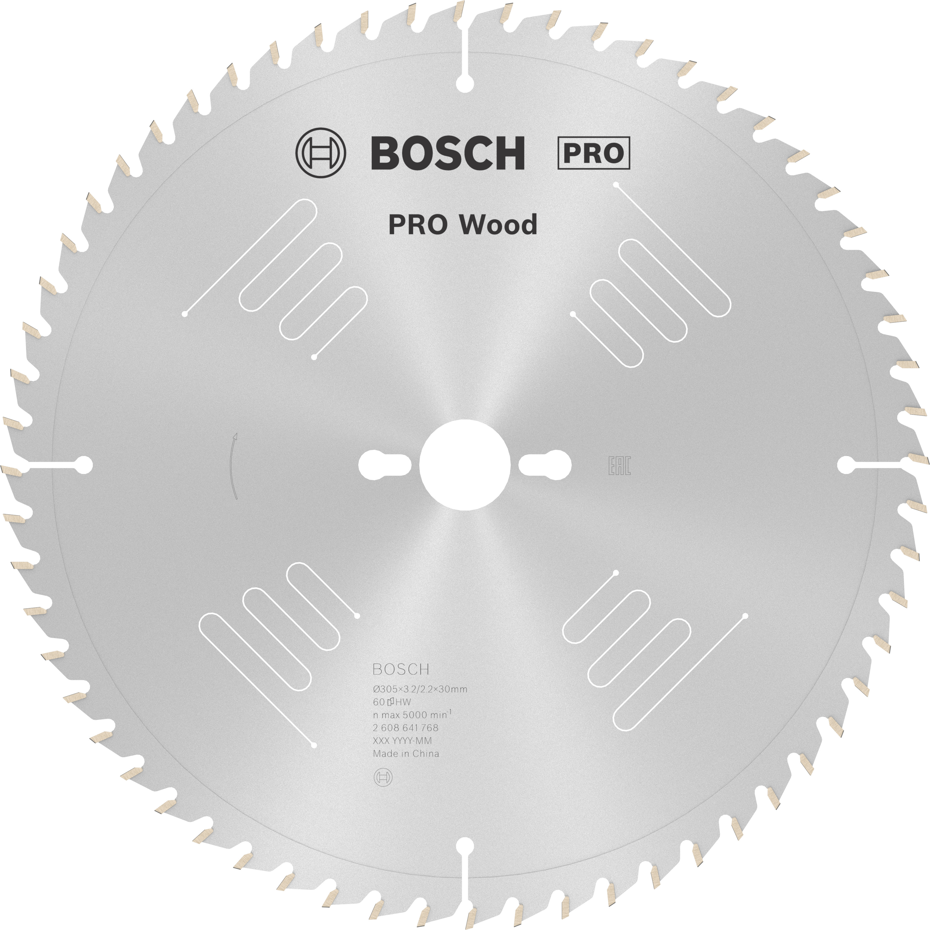Bosch Accessoires Cirkelzaagblad Optiline Wood 305 x 30 x 3,2 mm, 60 1st - 2608641768