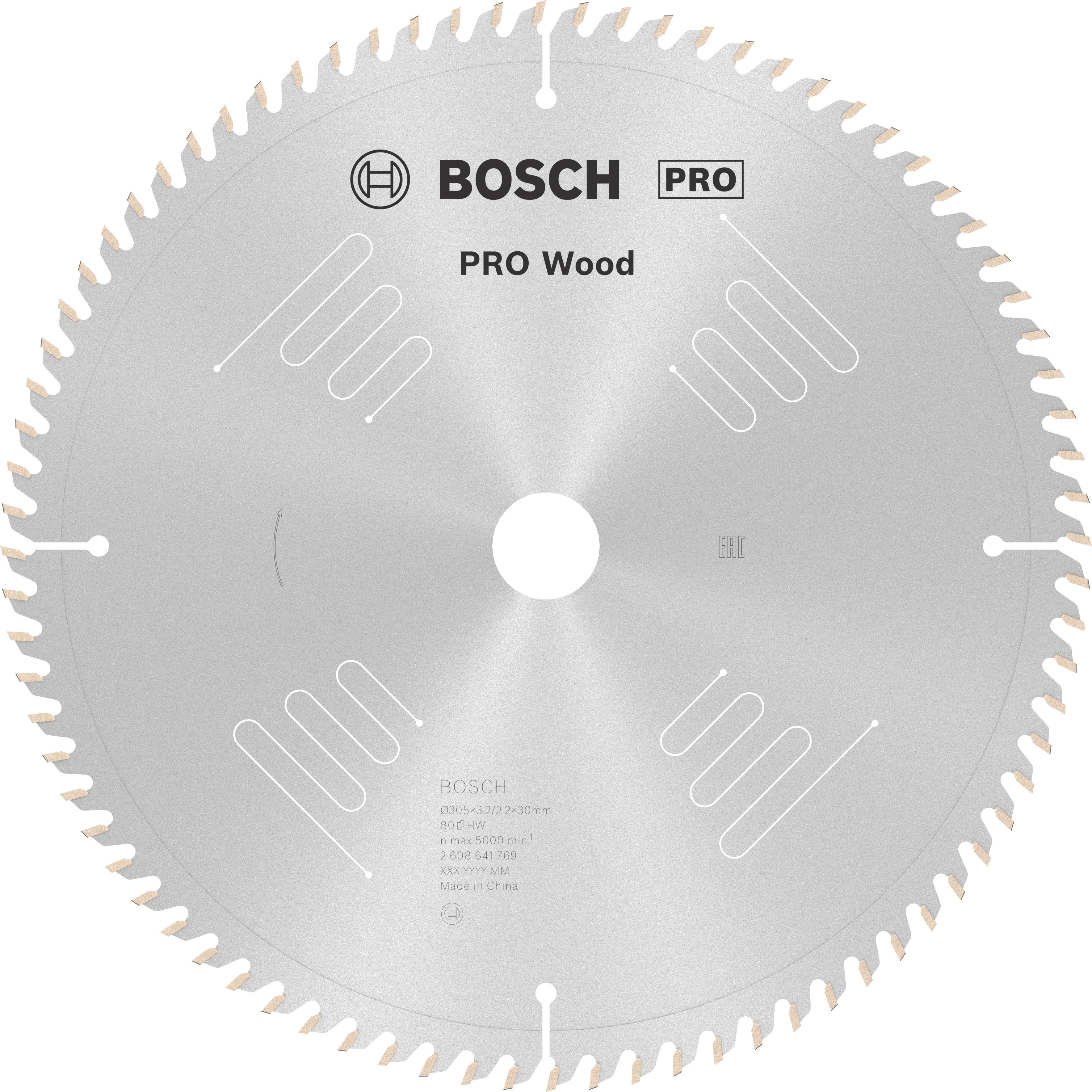 Bosch Accessoires Cirkelzaagblad Optiline Wood 305 x 30 x 3,2 mm, 80 1st - 2608641769