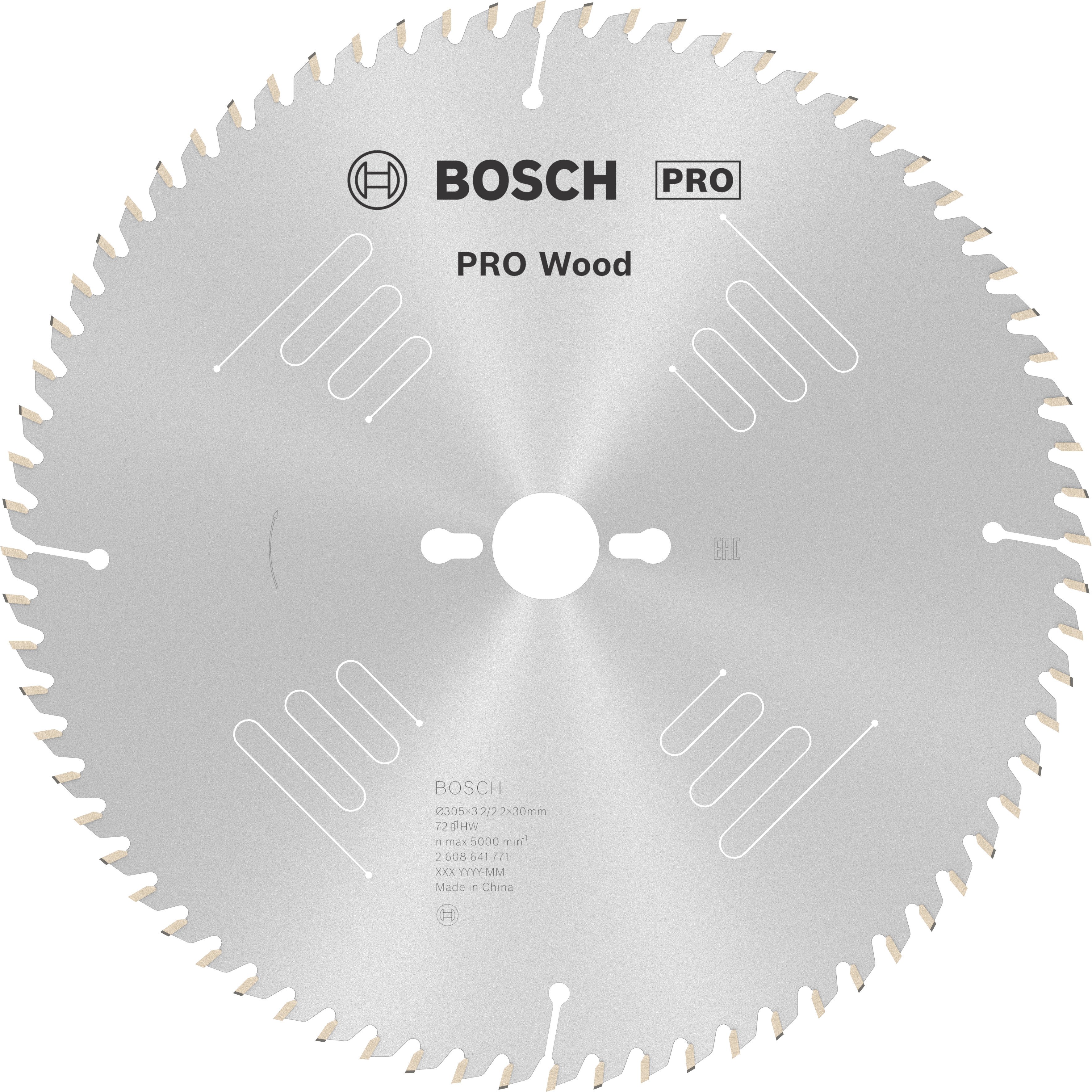 Bosch Accessoires Cirkelzaagblad Optiline Wood 305 x 30 x 3,2 mm, 72 1st - 2608641771