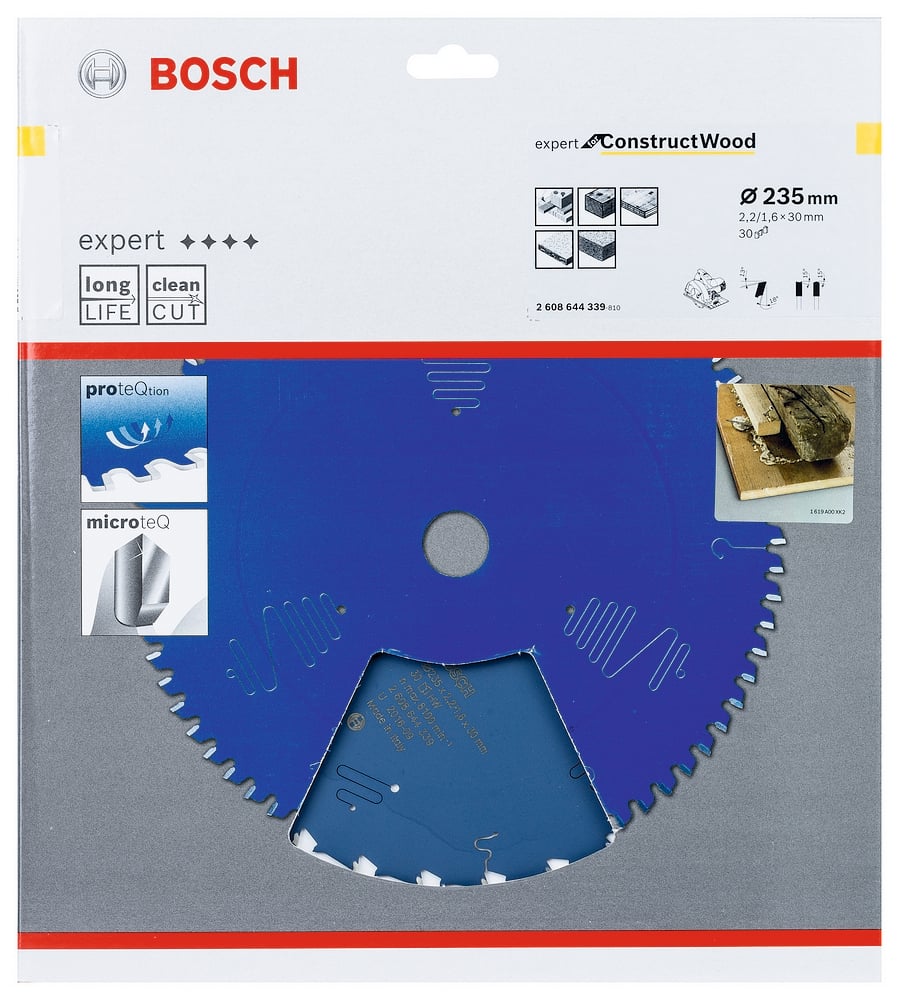 Bosch Accessoires Expert for Construct Wood cirkelzaagblad EX CW H 235x30-30 - 1 stuk(s) - 2608644339 - 2608644339
