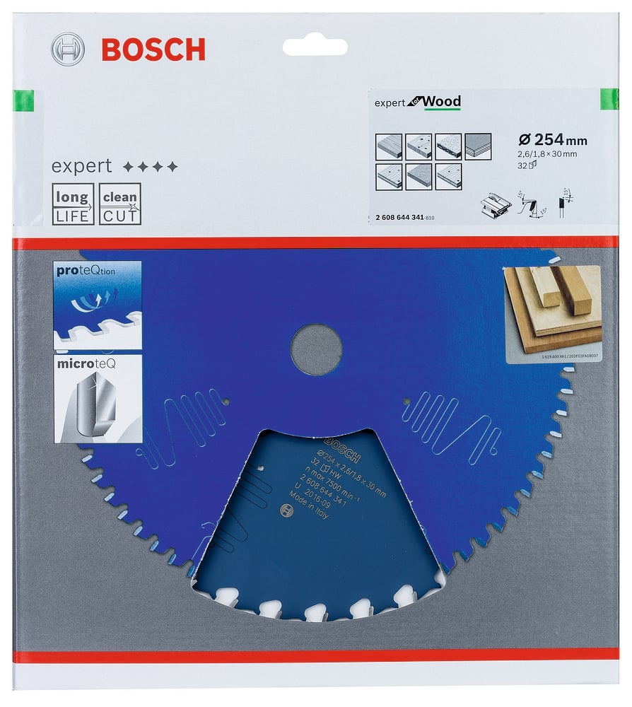 Bosch Accessoires Expert for Wood EX WO T 254x30-32 - 1 stuk(s) - 2608644341 - 2608644341