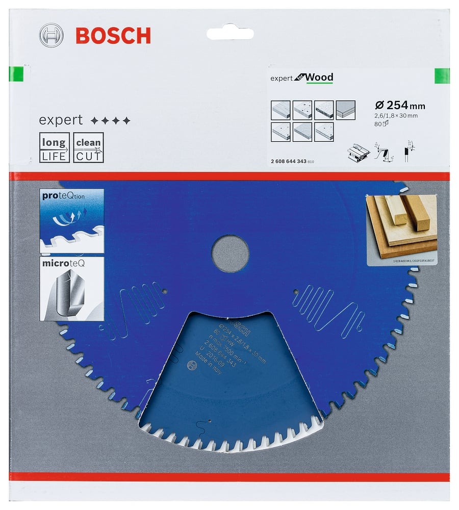 Bosch Accessoires Expert for Wood EX WO T 254x30-80 - 1 stuk(s) - 2608644343 - 2608644343
