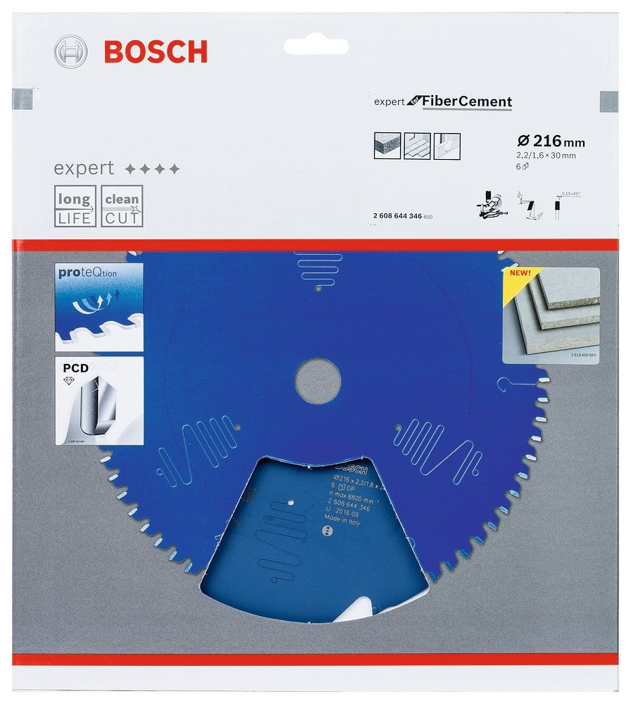 Bosch Accessoires Expert for Fibre Cement cirkelzaagblad FC B 216x30-6 - 1 stuk(s) - 2608644346 - 2608644346