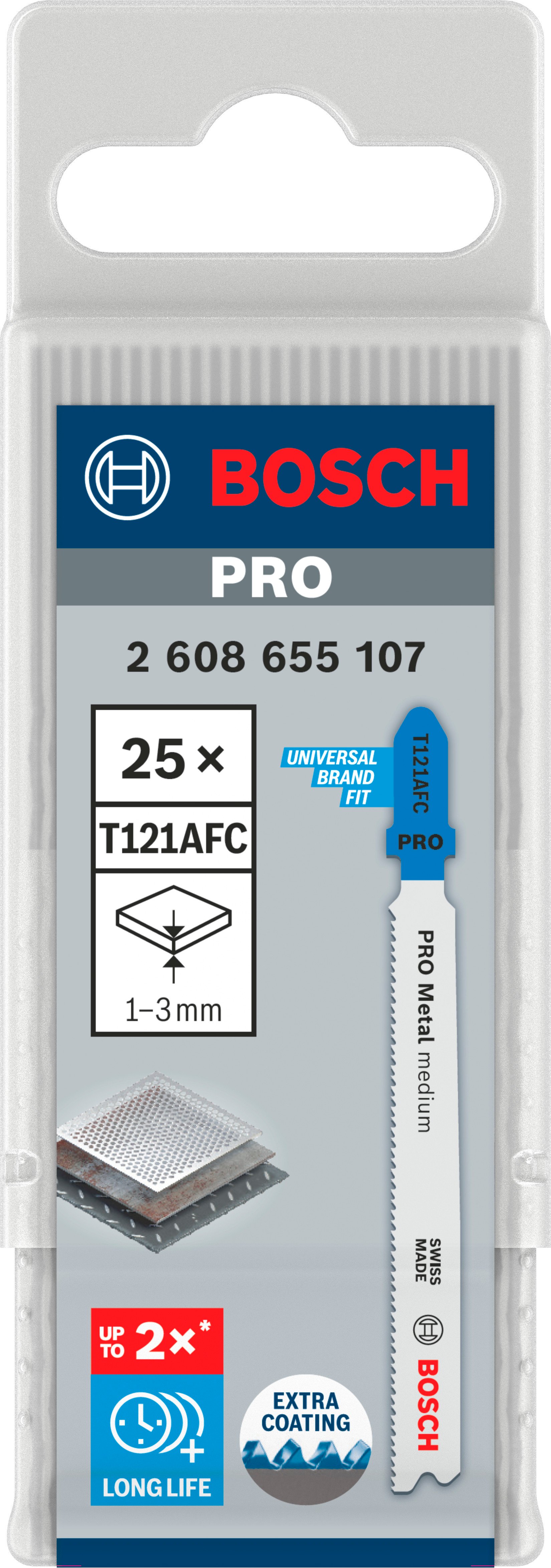 Bosch Accessoires PRO Metal medium T121AFC decoupeerzaagblad | 92 mm | 25-delig - 2608655107