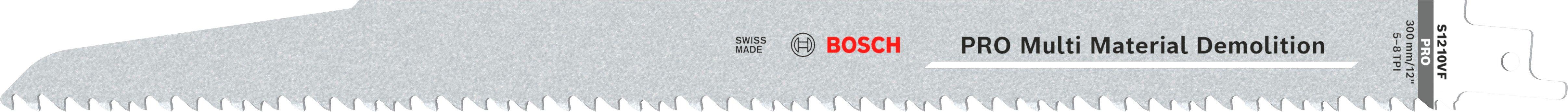 Bosch Accessoires Reciprozaagblad S 1210 VF Heavy for Wood and Metal 5st - 2608657612
