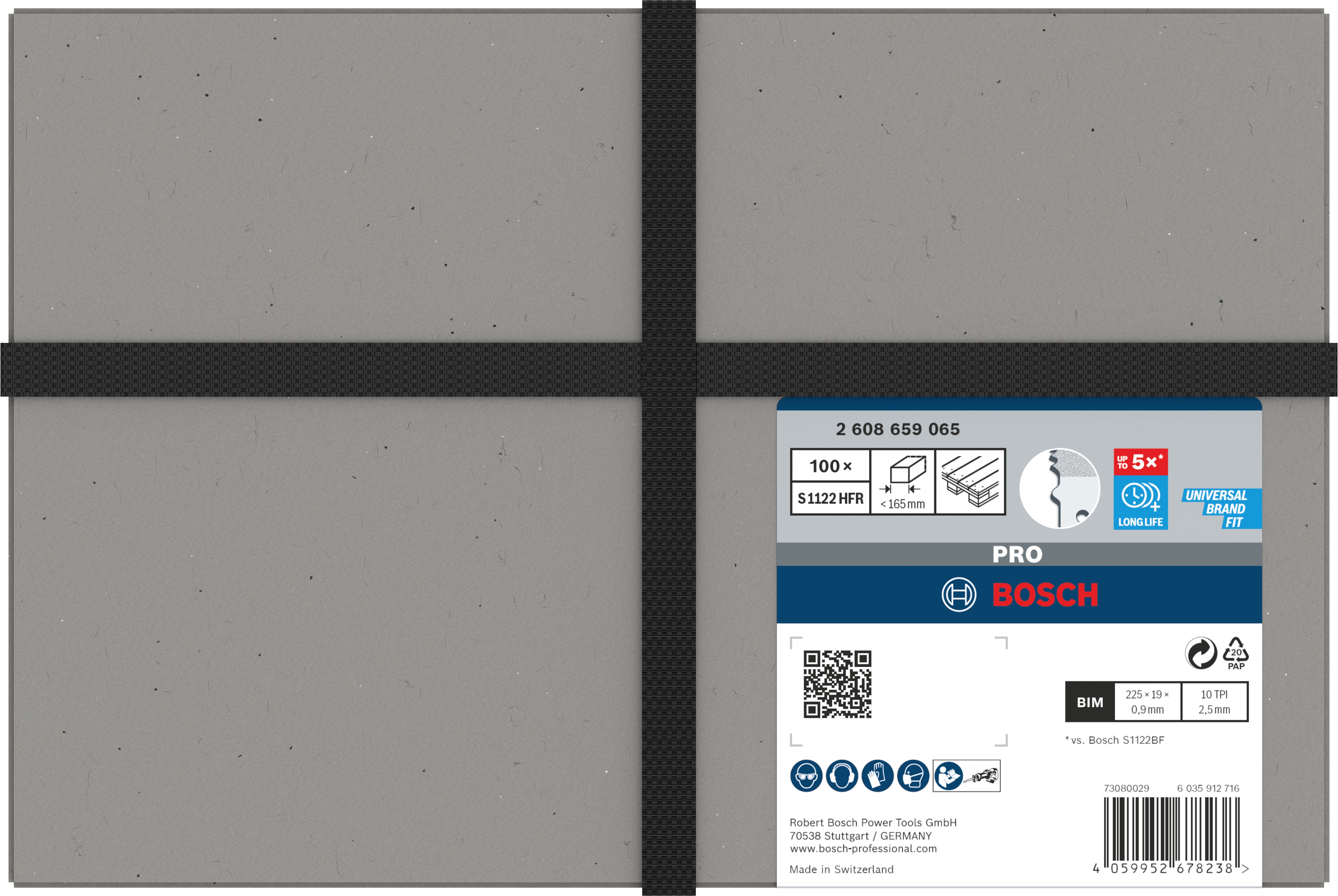 Bosch Accessoires PRO Pallet Repair fast S1122HFR zaagblad | 0 |9 x 19 x 225 mmm 100 stuks - 2608659065
