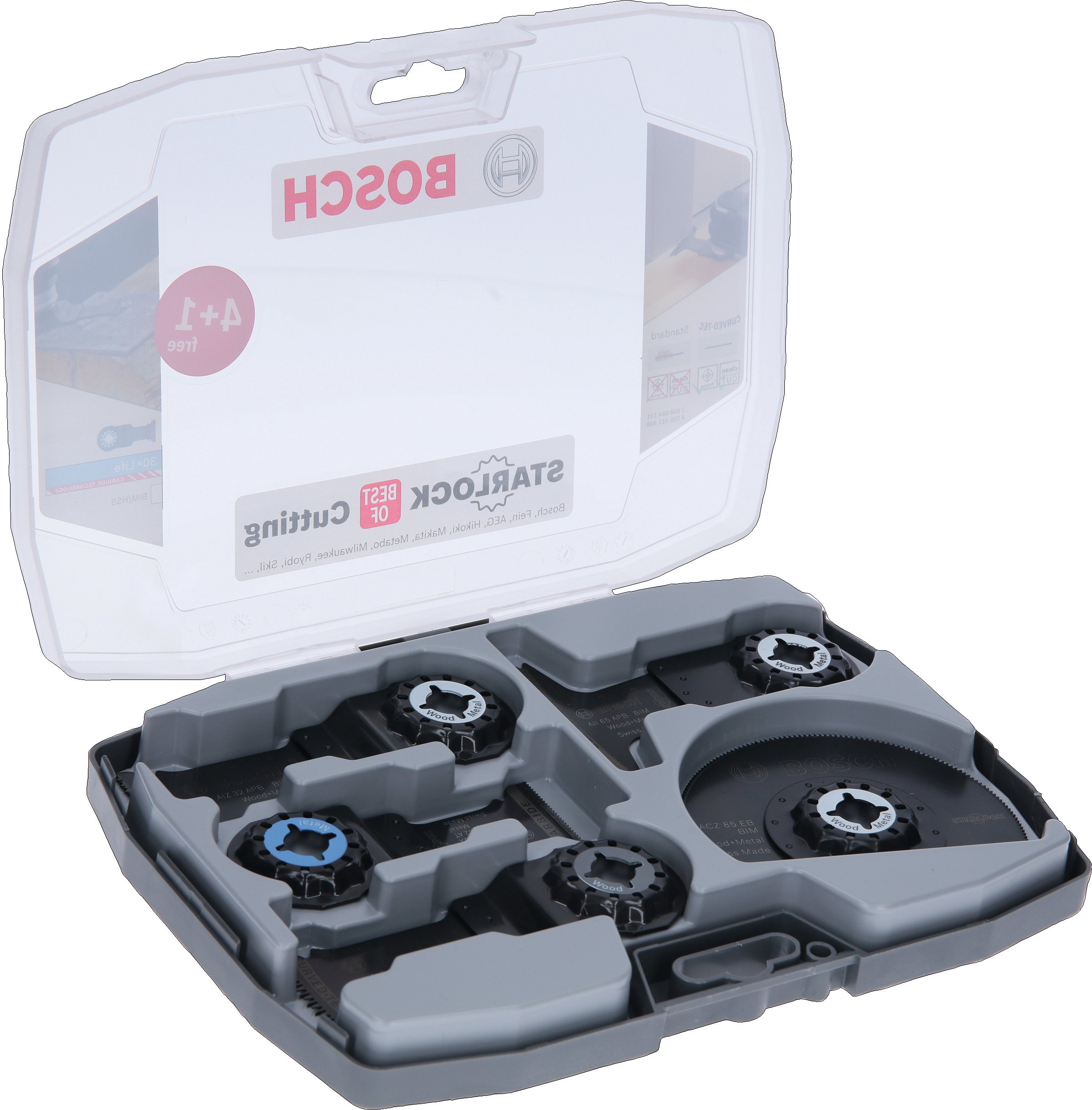 Bosch Accessoires 5-delige set Starlock Best of Cutting 4+1 AIZ 32 AT AIZ 32 BSPB AIZ 32 APB AII 65 APB ACZ 85 EB 2608666149