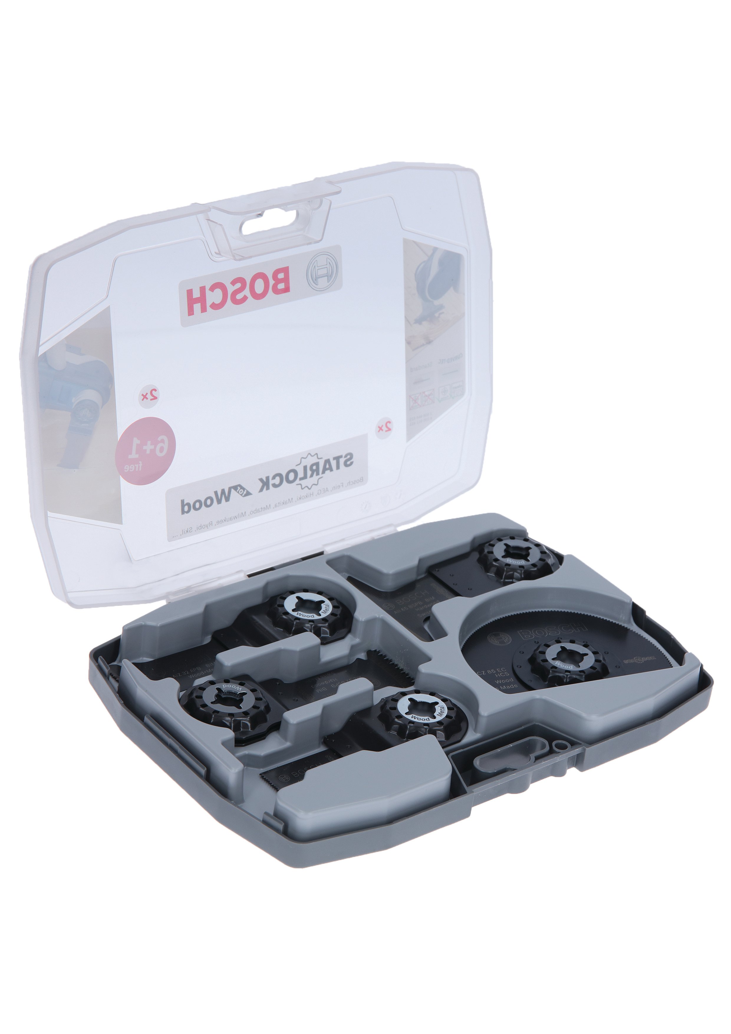 Bosch Accessoires Starlock set hout 6+1 2608666150