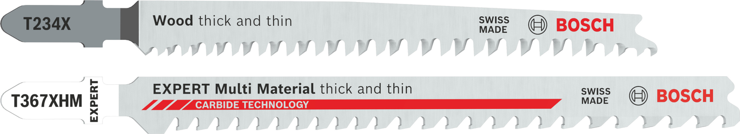 Bosch Accessoires T234 X Progressor for Wood 25x + T367XHM EXPERT Multi Material thick and thin 1x Decoupeerzaagblad - 2608665464
