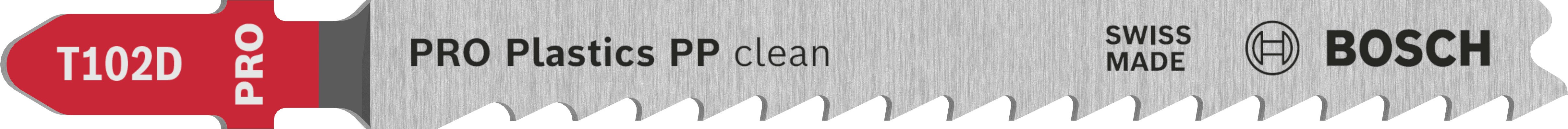 Bosch Accessoires Decoupeerzaagblad T 102 D Clean for PP 3st - 2608667443