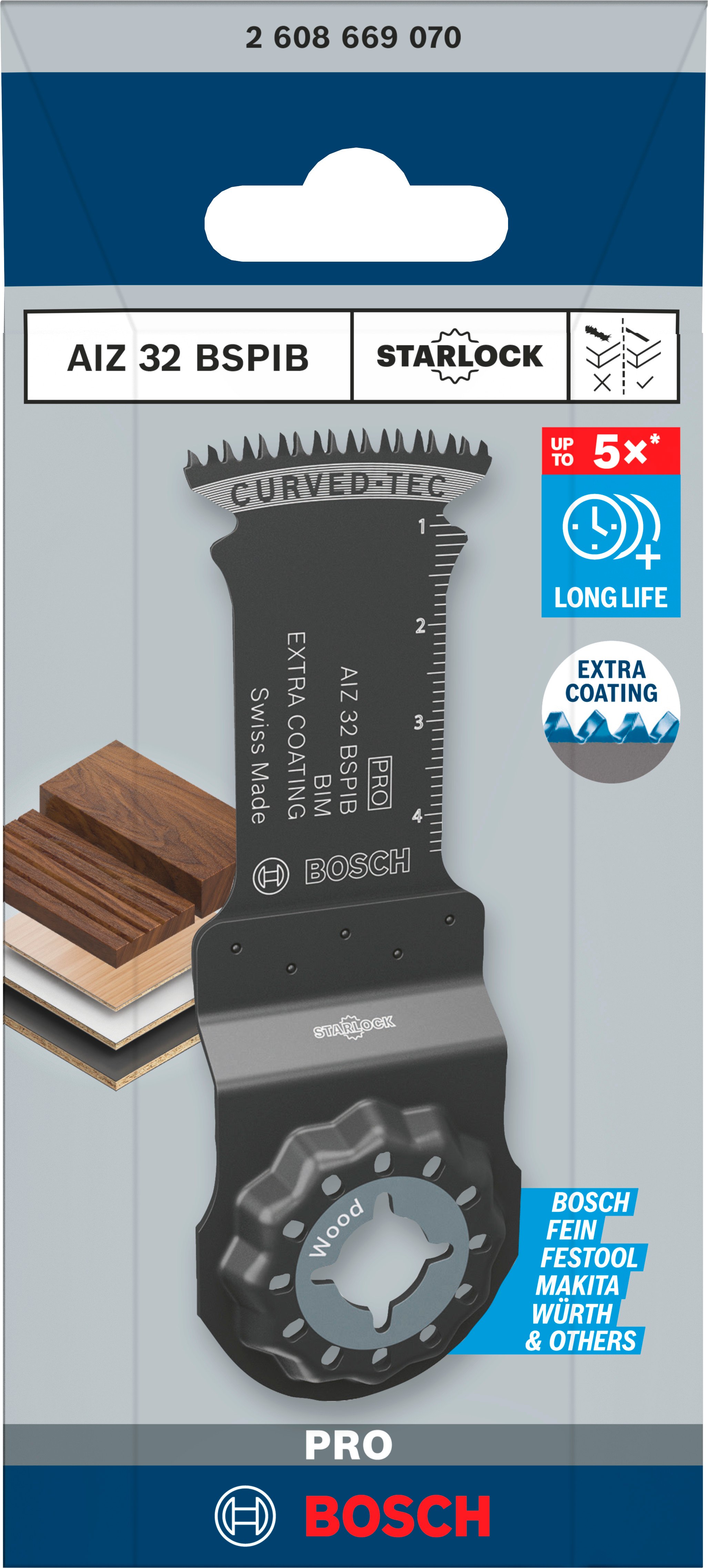 Bosch Accessoires PRO AIZ 32 BSPIB Multitool zaagblad | 32 x 50 mm - 2608669070