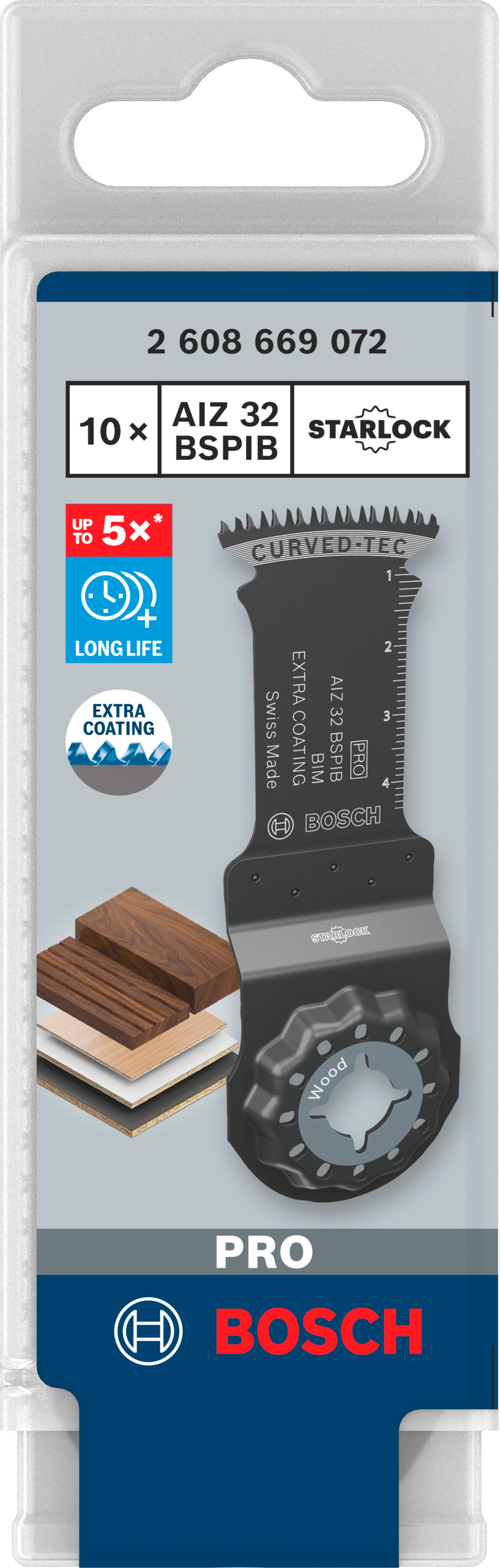Bosch Accessoires PRO AIZ 32 BSPIB invalzaagblad | 32 x 50 mm | 10 stuks - 2608669072
