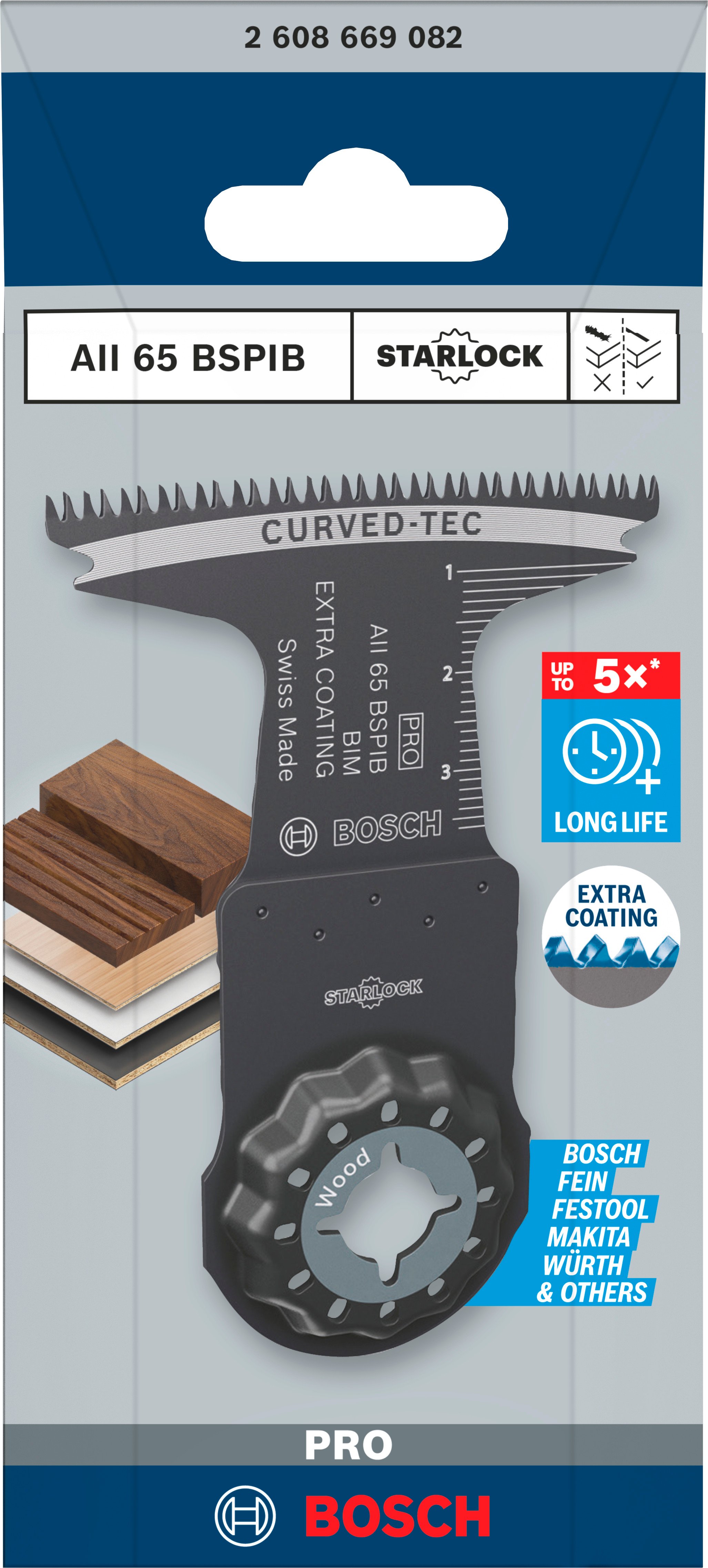 Bosch Accessoires PRO AII 65 BSPIB Multitool zaagblad | 65 x 40 mm - 2608669082