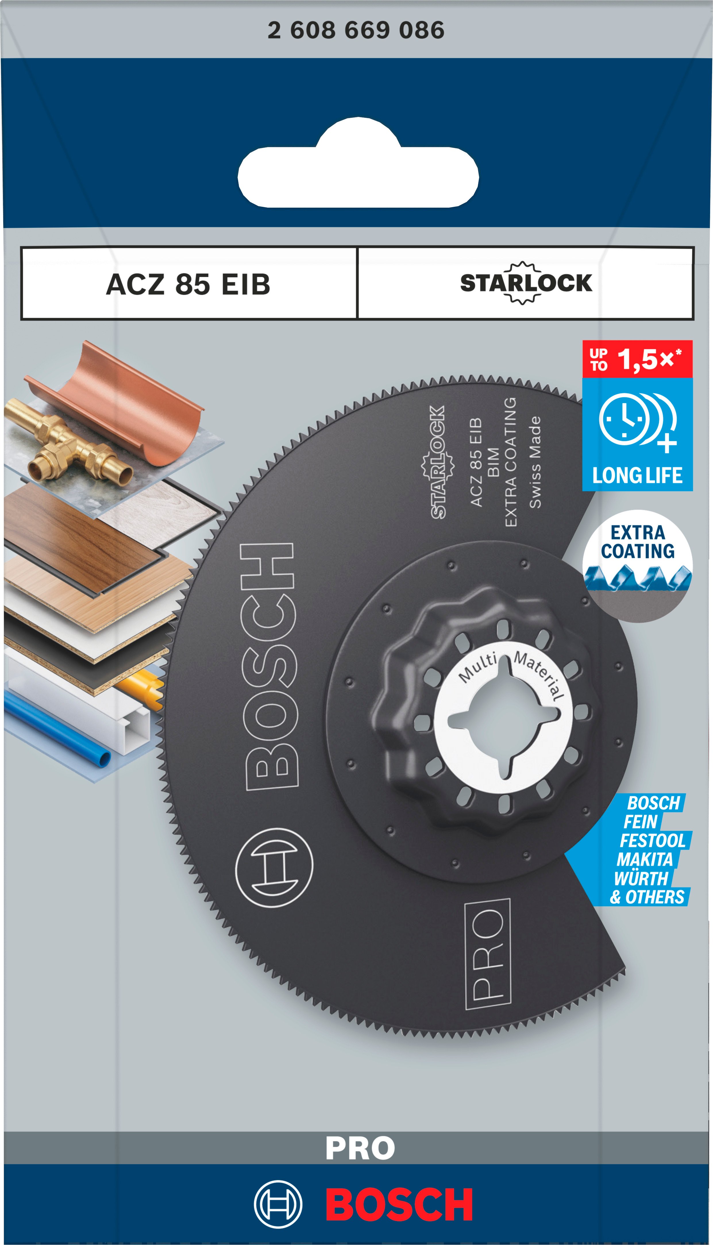 Bosch Accessoires PRO ACZ 85 EIB multitoolzaagblad | 85 mm - 2608669086