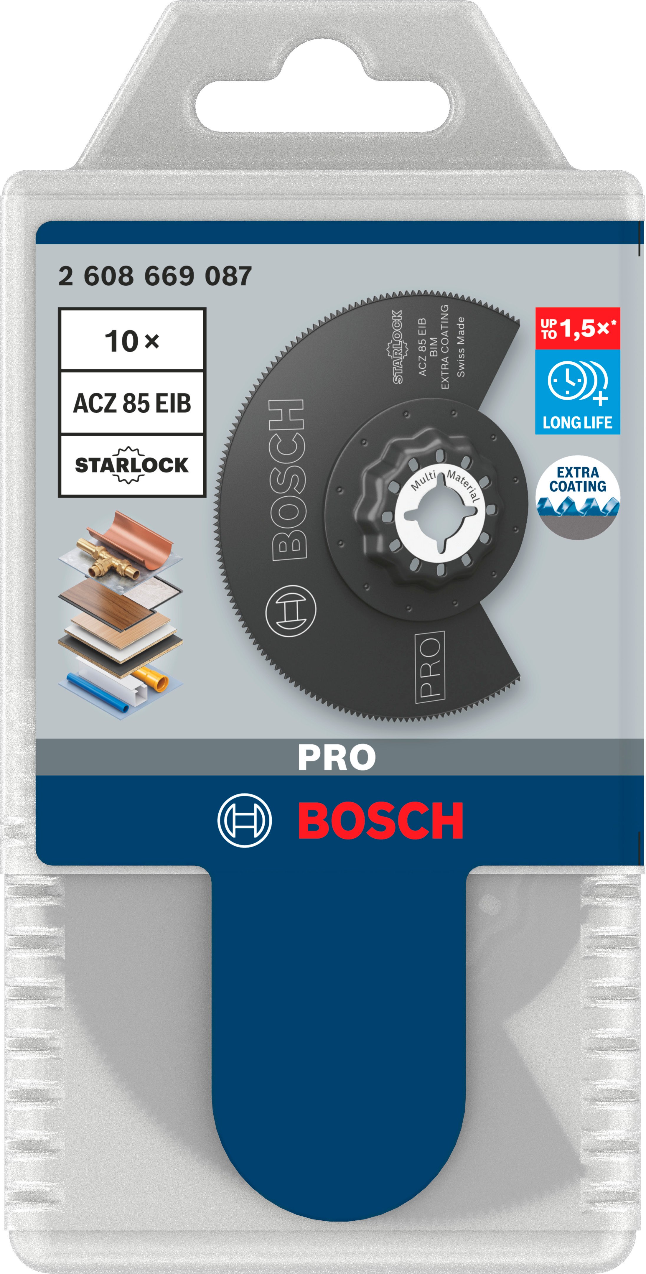 Bosch Accessoires PRO ACZ 85 EIB segmentblad | 85 mm | 10 stuks - 2608669087