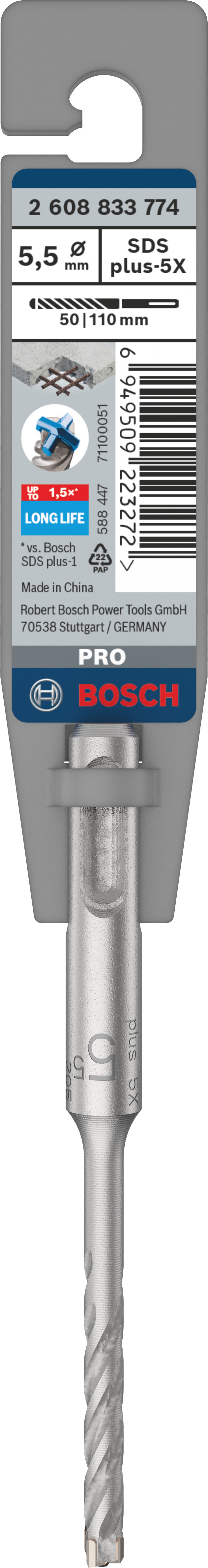 Bosch Accessoires PRO SDS plus-5X hamerboor | 5 |5 x 50 x 110 mm - 2608833774
