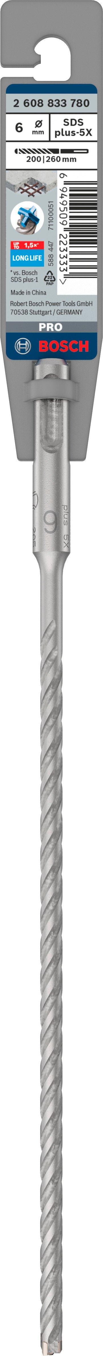 Bosch Accessoires PRO SDS plus-5X hamerboor | 6 x 200 x 260 mm - 2608833780