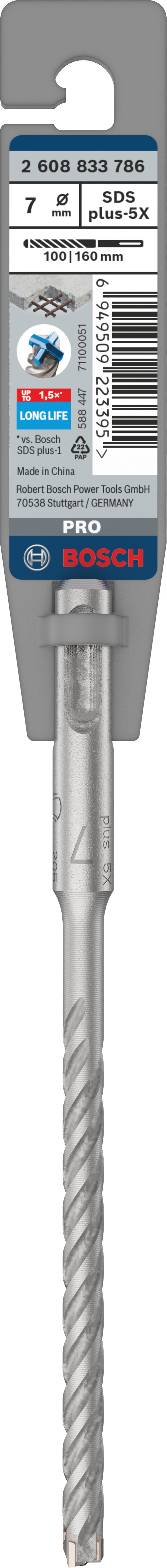 Bosch Accessoires PRO SDS plus-5X hamerboor | 7 x 100 x 160 mm - 2608833786