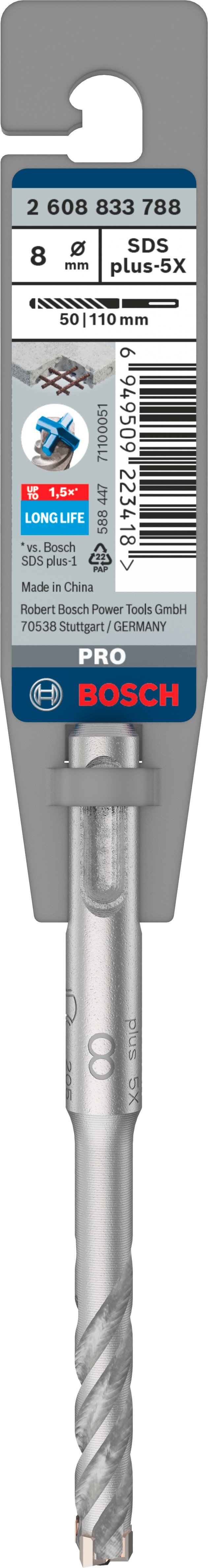 Bosch Accessoires PRO SDS plus-5X hamerboor | 8 x 50 x 110 mm - 2608833788