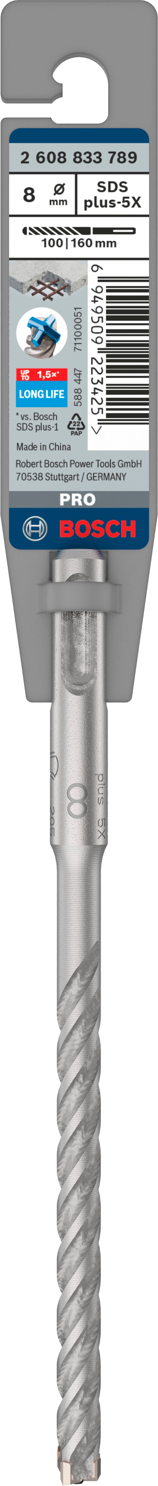 Bosch Accessoires PRO SDS plus-5X hamerboor | 8 x 100 x 160 mm - 2608833789