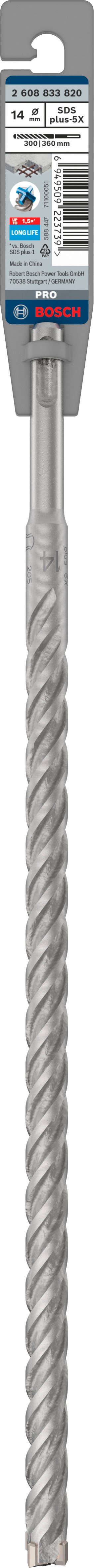 Bosch Accessoires PRO SDS plus-5X hamerboor | 14 x 300 x 360 mm - 2608833820