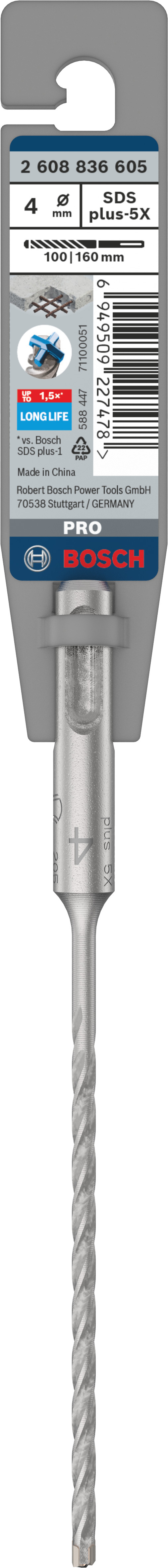 Bosch Accessoires PRO SDS plus-5X hamerboor | 4 x 100 x 160 mm - 2608836605