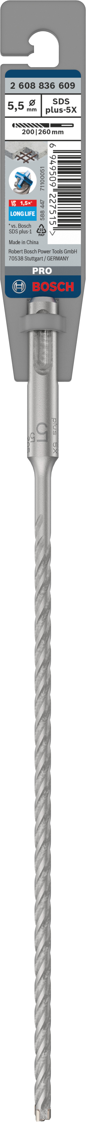 Bosch Accessoires PRO SDS plus-5X hamerboor | 5 |5 x 200 x 260 mm - 2608836609