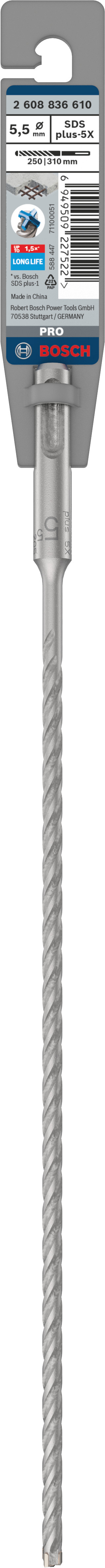 Bosch Accessoires PRO SDS plus-5X hamerboor | 5 |5 x 250 x 310 mm - 2608836610