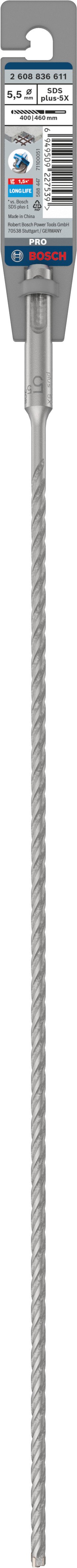 Bosch Accessoires PRO SDS plus-5X hamerboor | 5 |5 x 400 x 460 mm - 2608836611