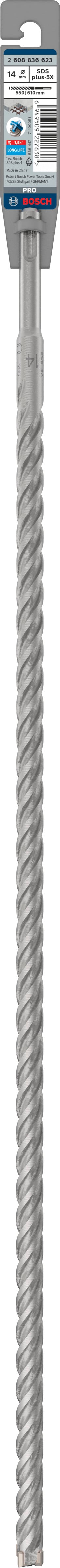 Bosch Accessoires PRO SDS plus-5X hamerboor | 14 x 550 x 610 mm - 2608836623