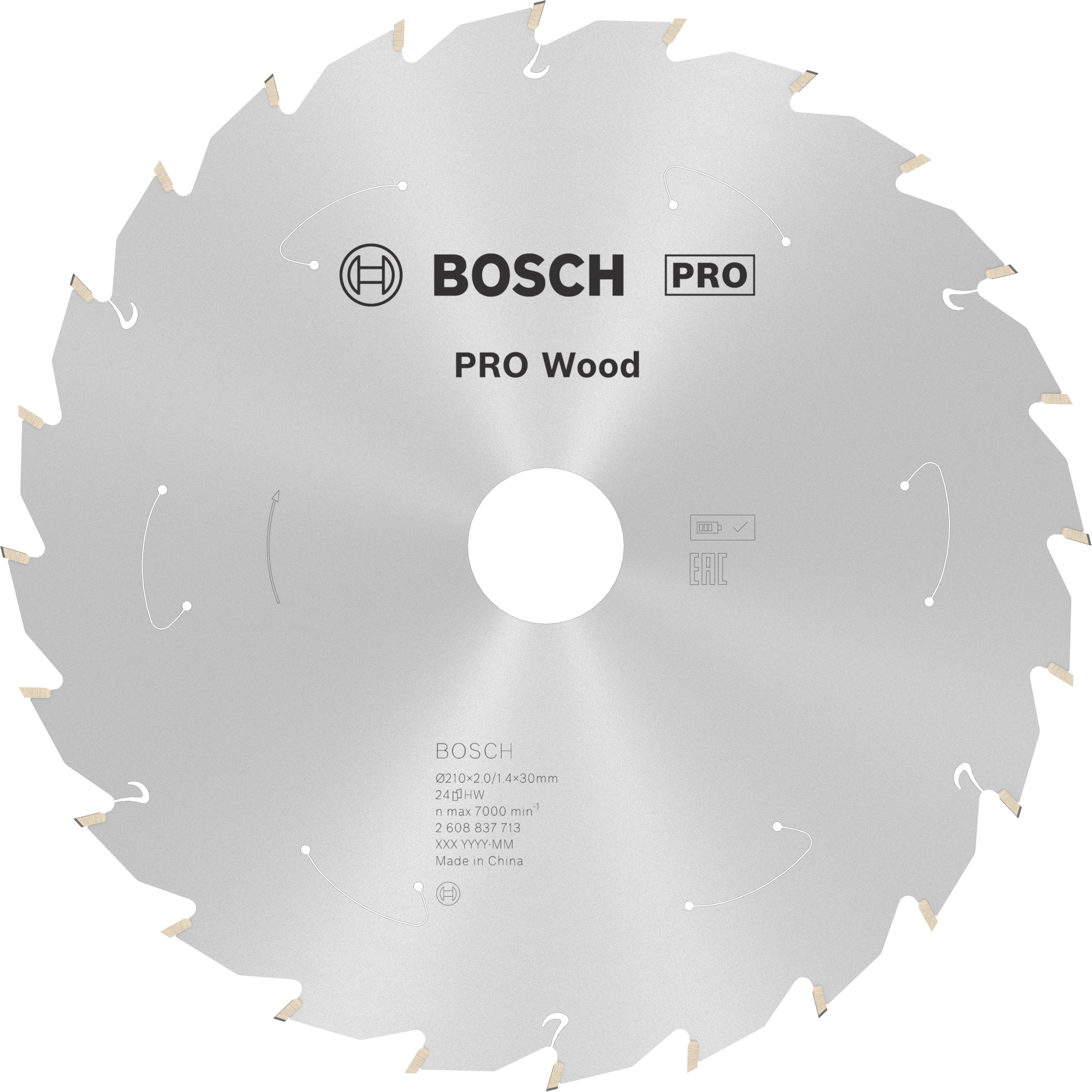 Bosch Accessoires Cirkelzaagblad St Wood 210X30X1.7/1.2X24T - 2608837713