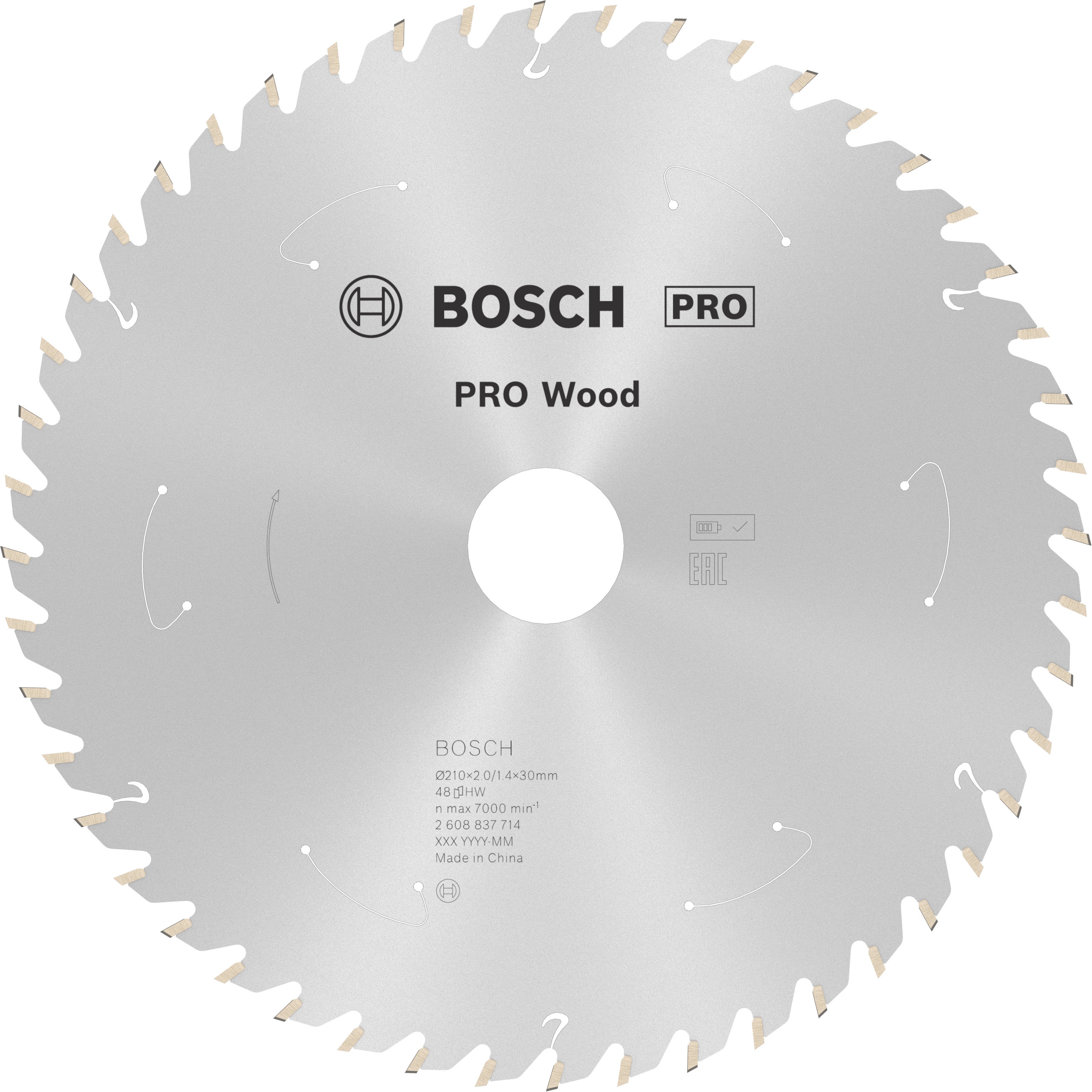 Bosch Accessoires Cirkelzaagblad St Wood 210X30X1.7/1.2X48T - 2608837714