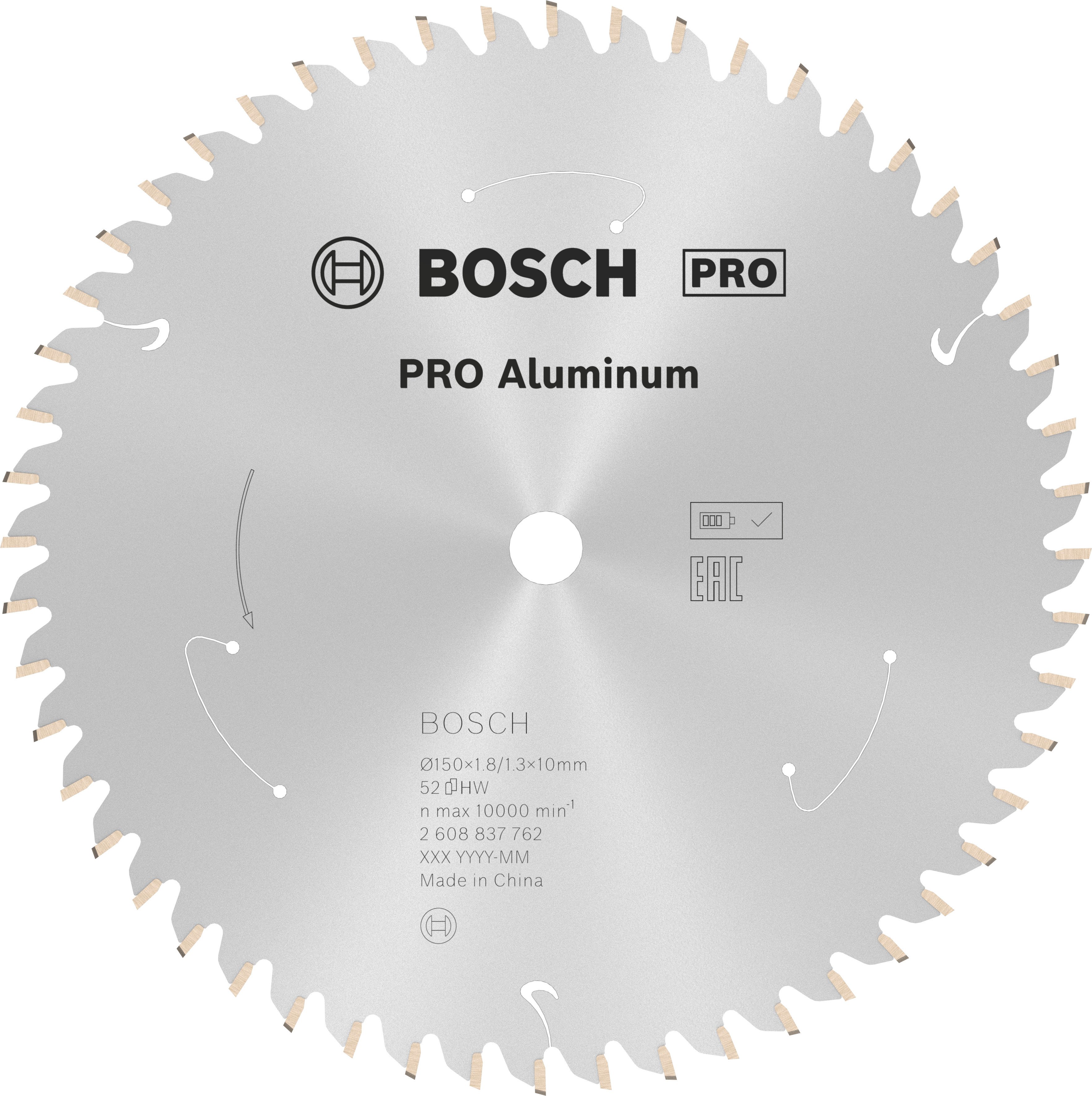 Bosch Accessoires Cirkelzaagblad St Alu 150X10X1.8/1.3X52T - 2608837762