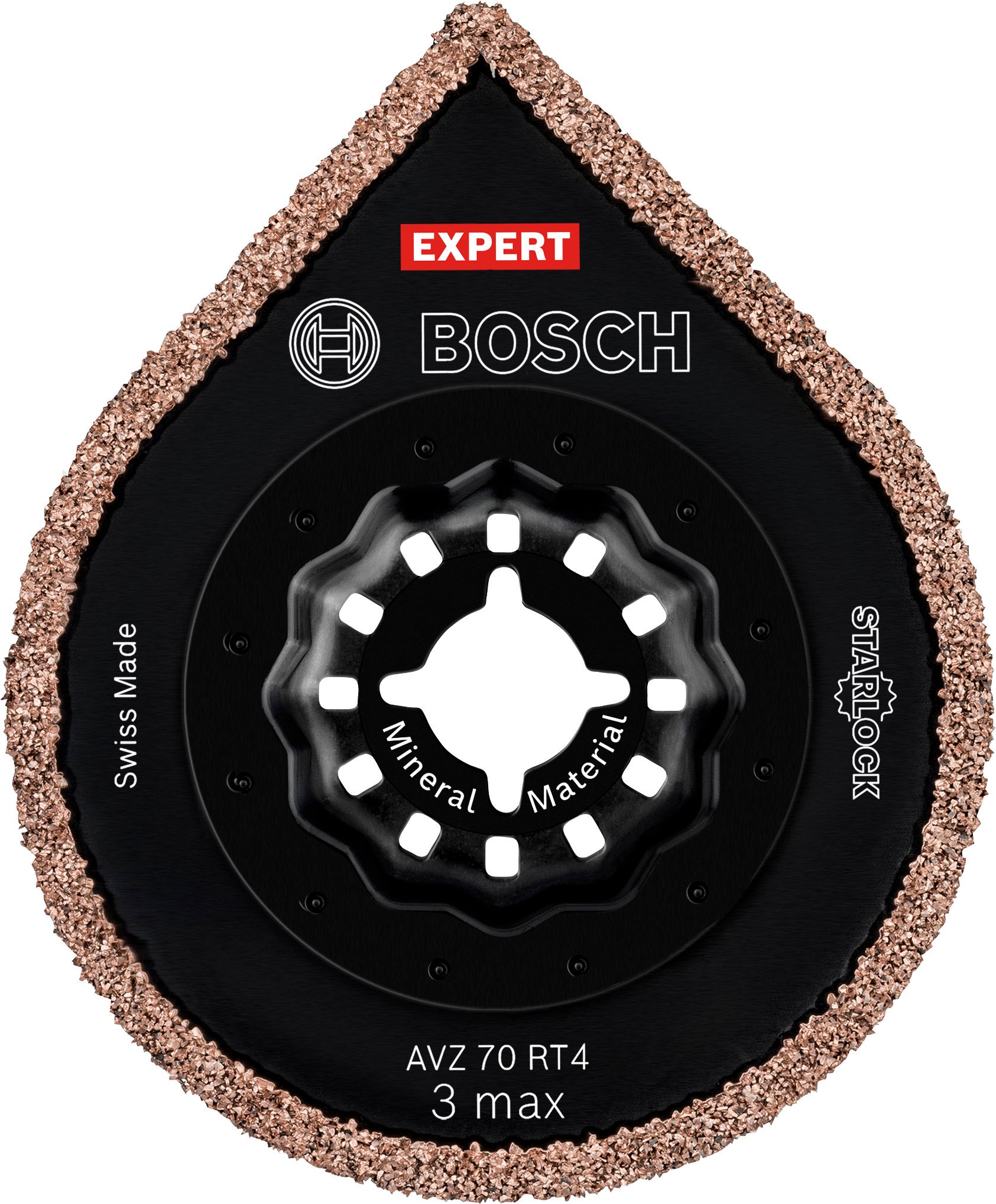 Bosch Accessoires Expert 3 max AVZ 70 RT4 multitoolvoegplaat 70 mm 10-delig - 1 stuk(s) - 2608900042