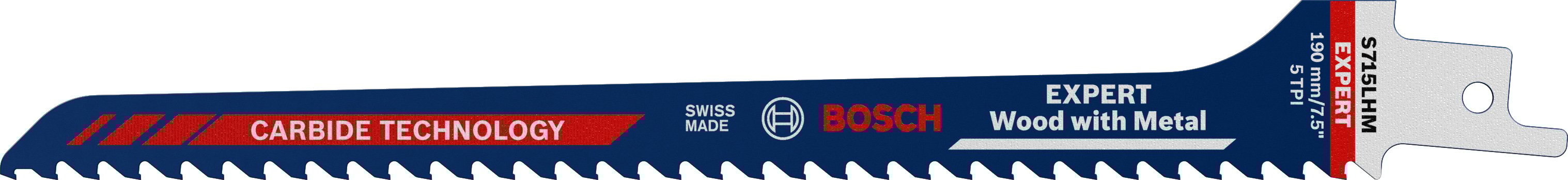 Bosch Accessoires Expert 'Wood with Metal' S 715 LHM reciprozaagblad 1 stuk - 1 stuk(s) - 2608900384