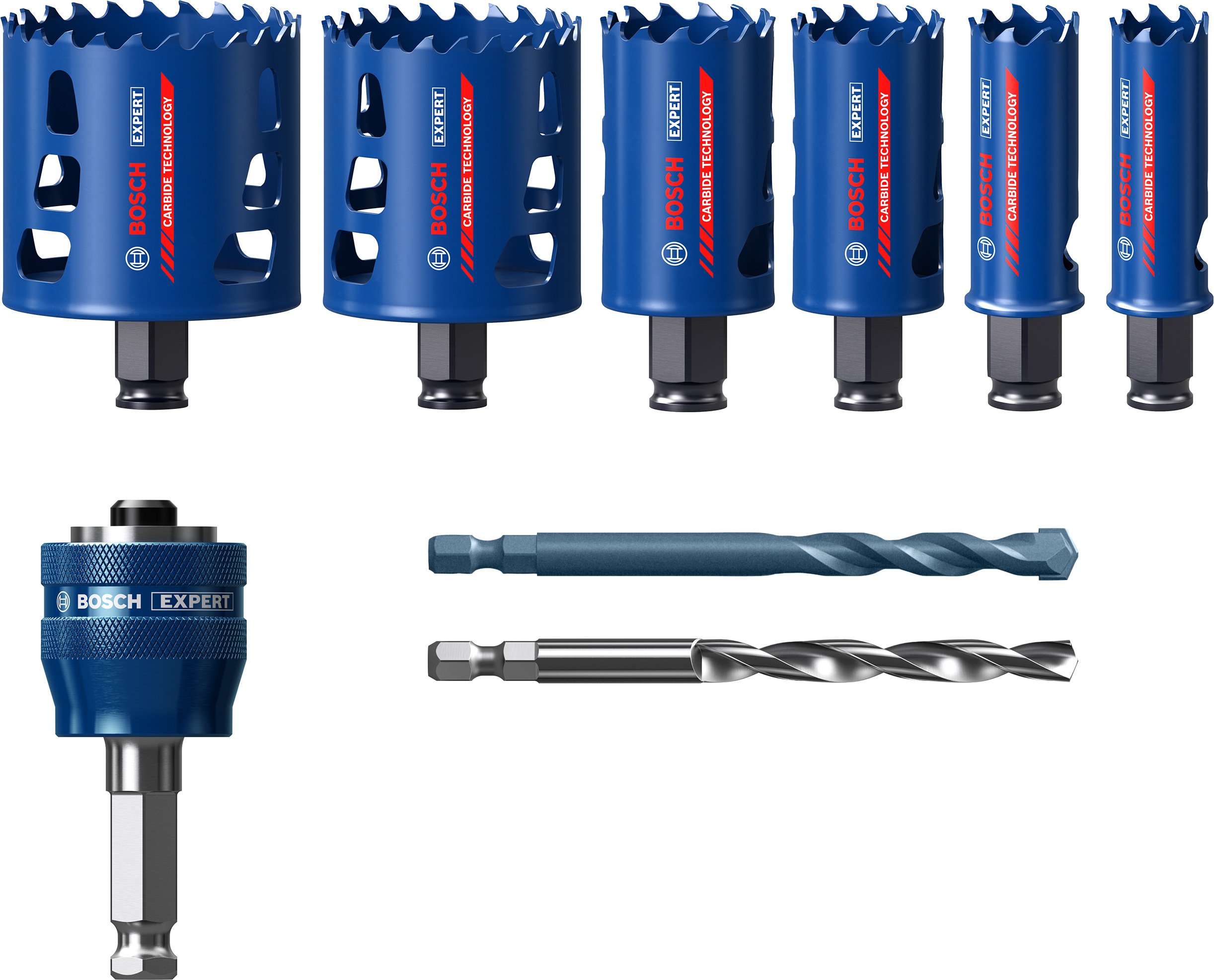 Bosch Accessoires Expert Tough Material gatzaag 22/25/35/51/60/68 mm 8-delig - 1 stuk(s) - 2608900445