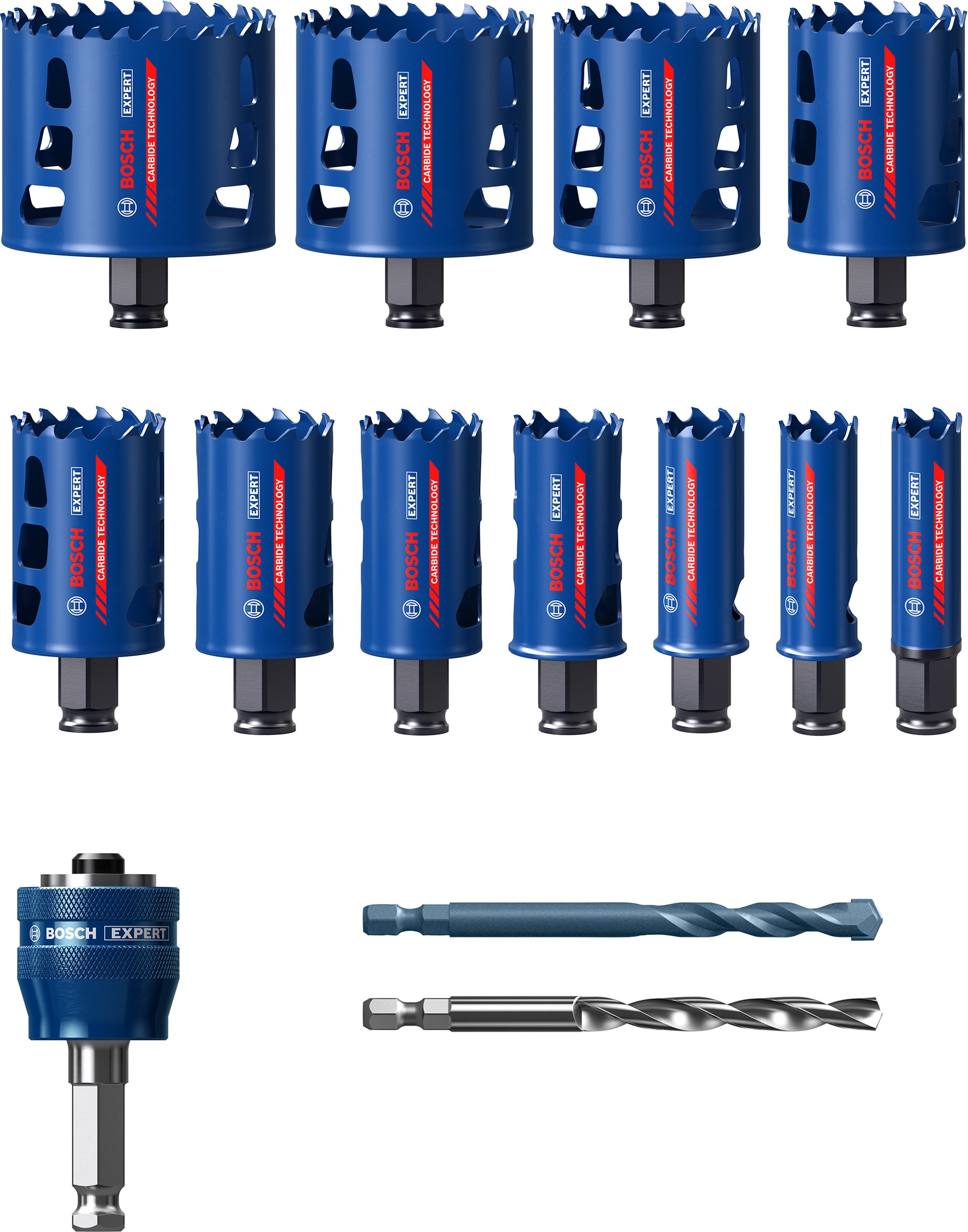Bosch Accessoires Expert Tough Material gatzaag 20/22/25/32/35/40/44/51/60/68/76 mm 13-delig - 1 stuk(s) - 2608900448