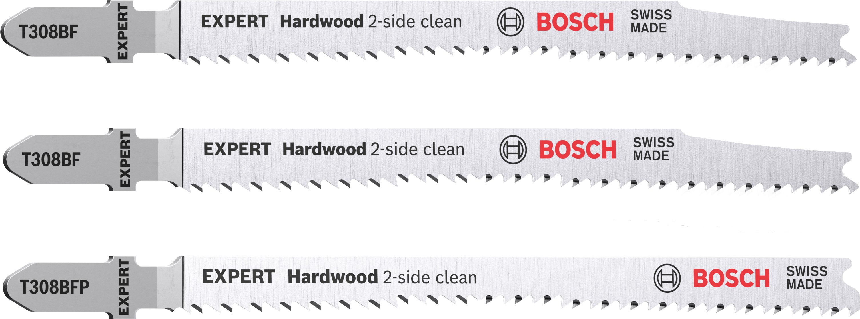 Bosch Accessoires Expert 'Hardwood 2-side clean' decoupeerzaagbladenset 3-delig - 1 stuk(s) - 2608900549
