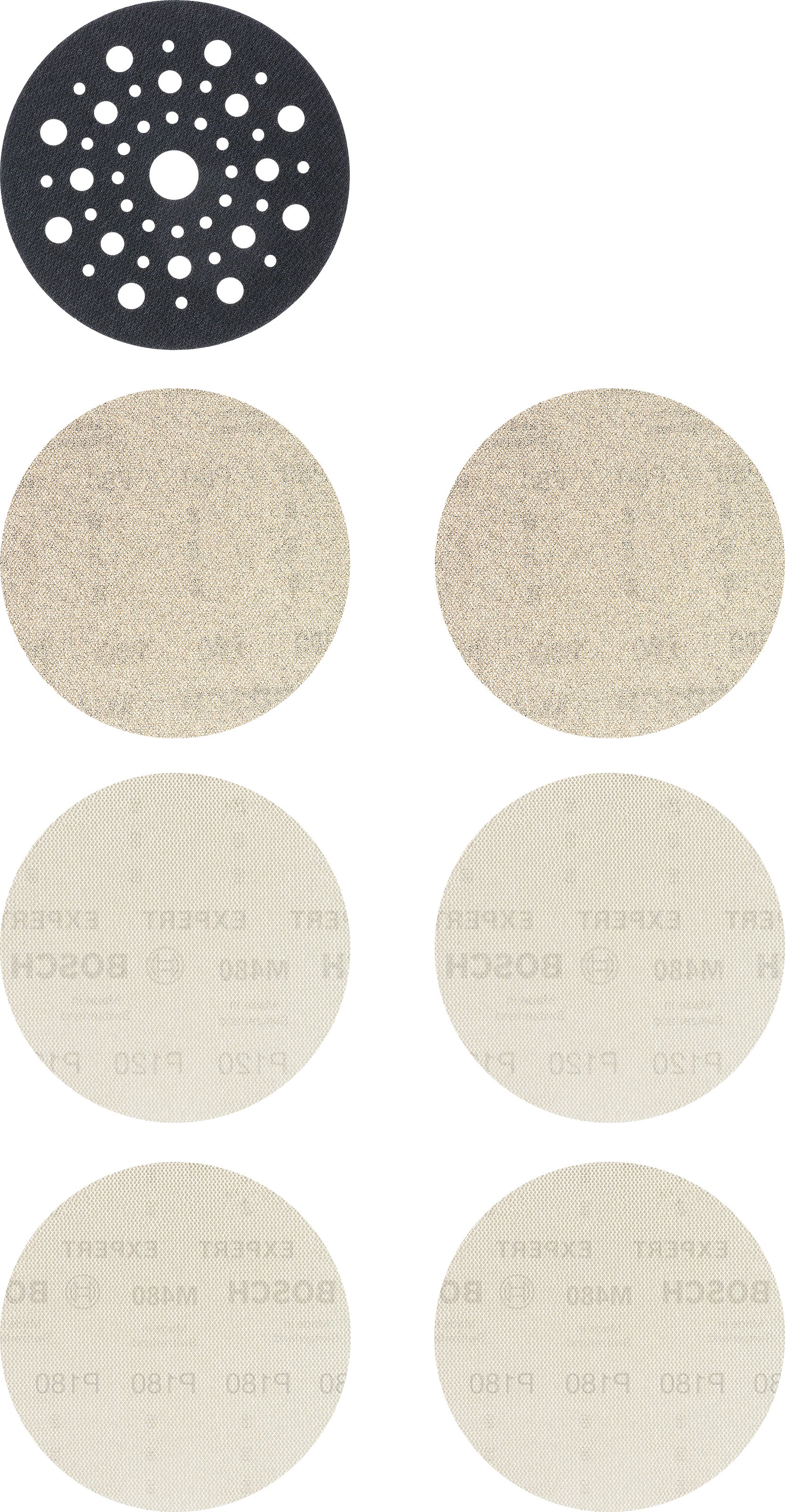 Bosch Accessoires Expert M480 schuurnetset 125 mm 7-delig - 1 stuk(s) - 2608901202