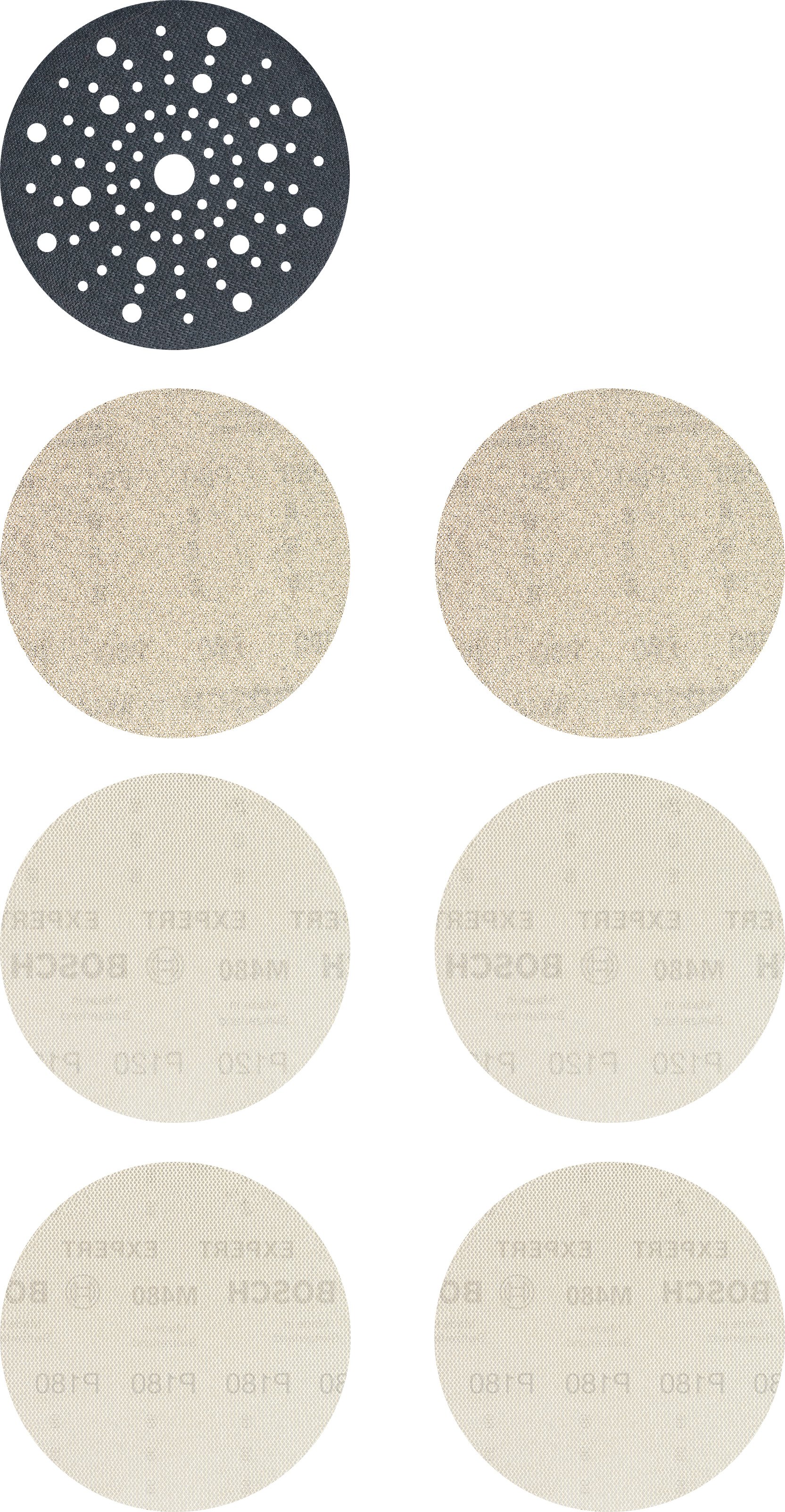 Bosch Accessoires Expert M480 schuurnetset 150 mm 7-delig - 1 stuk(s) - 2608901203