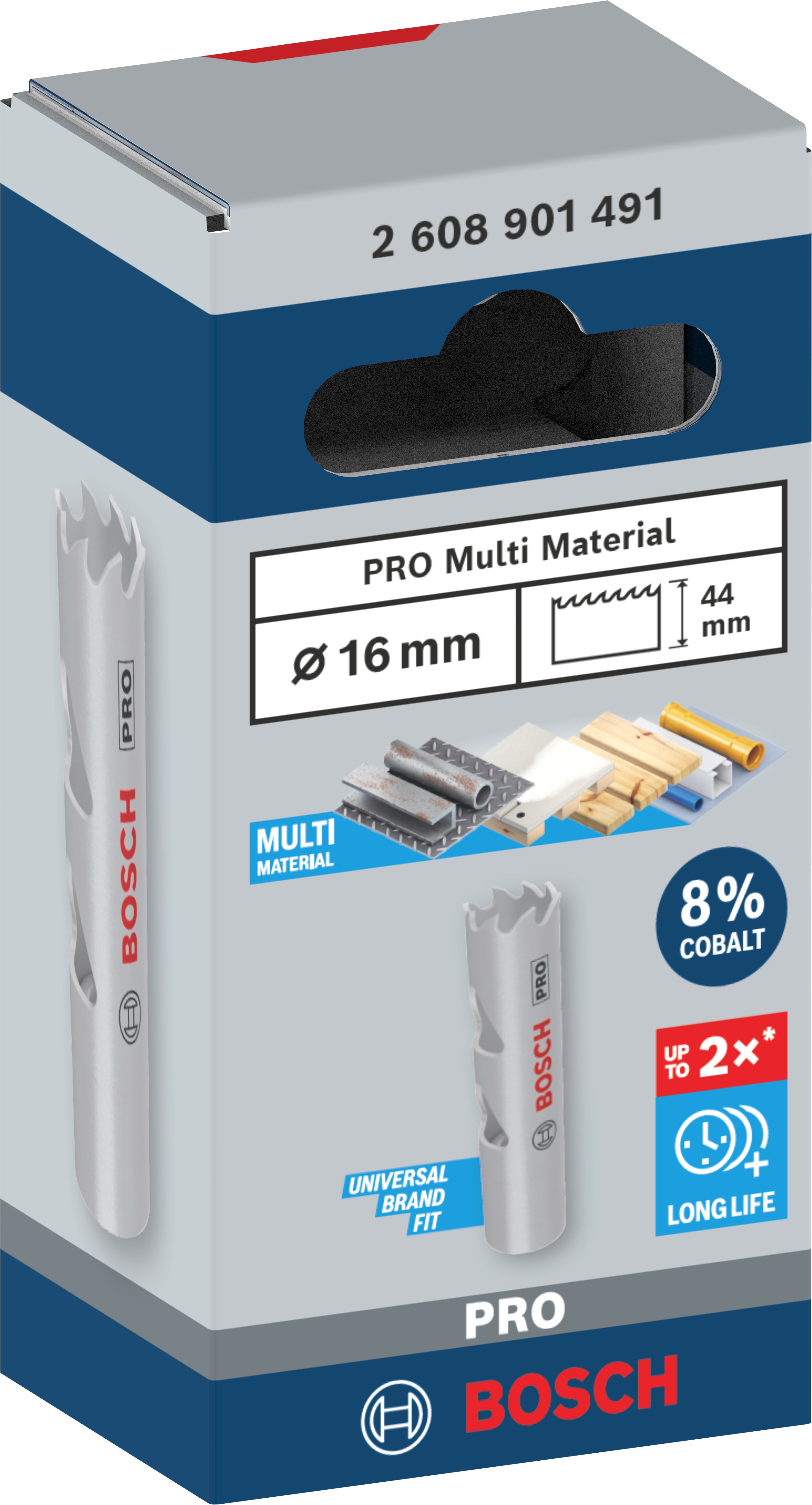 Bosch Accessoires PRO Multi Material gatzaag | 16 mm | met schroefdraad - 2608901491