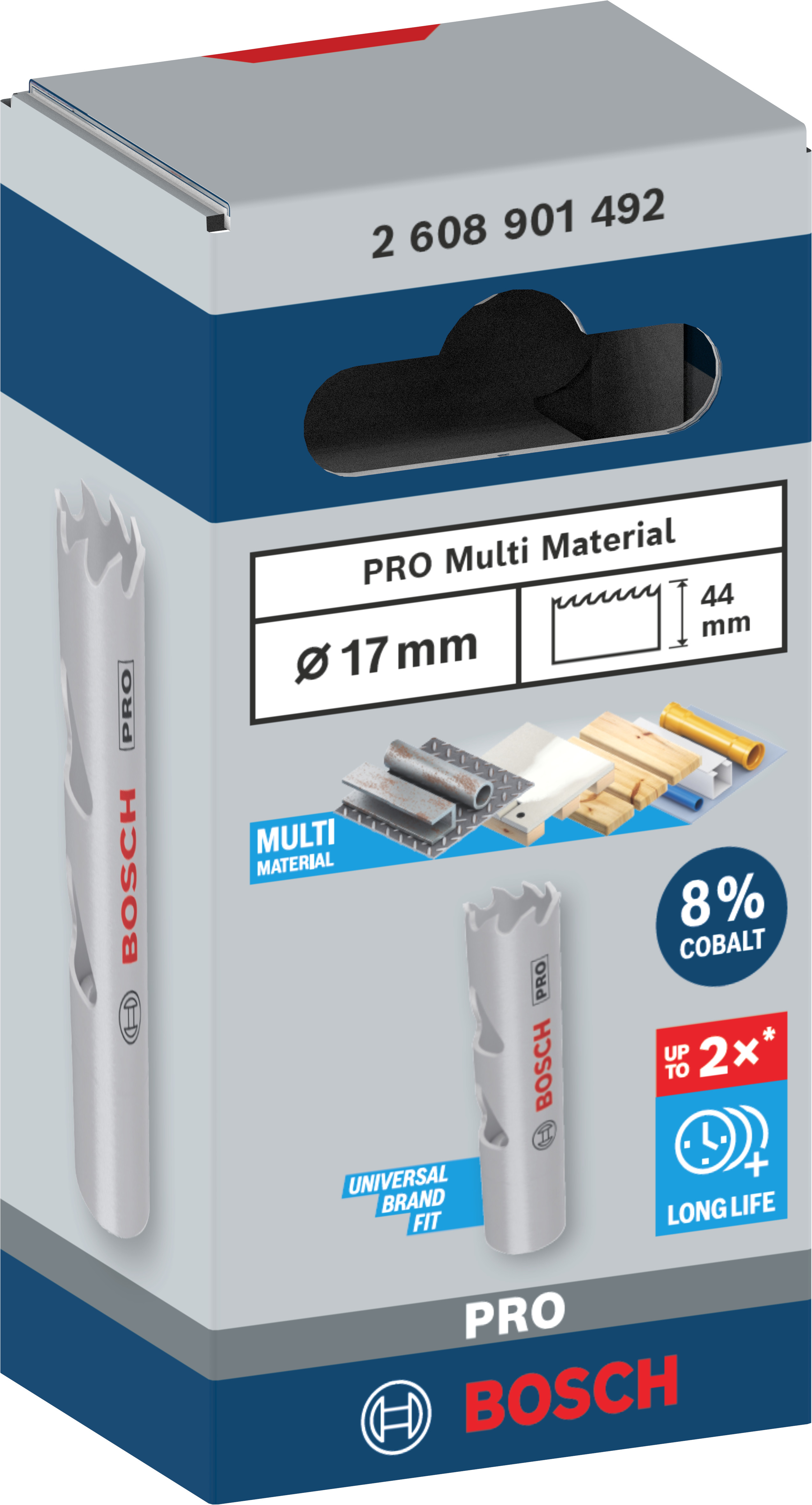 Bosch Accessoires PRO Multi Material gatzaag | 17 mm | met schroefdraad - 2608901492